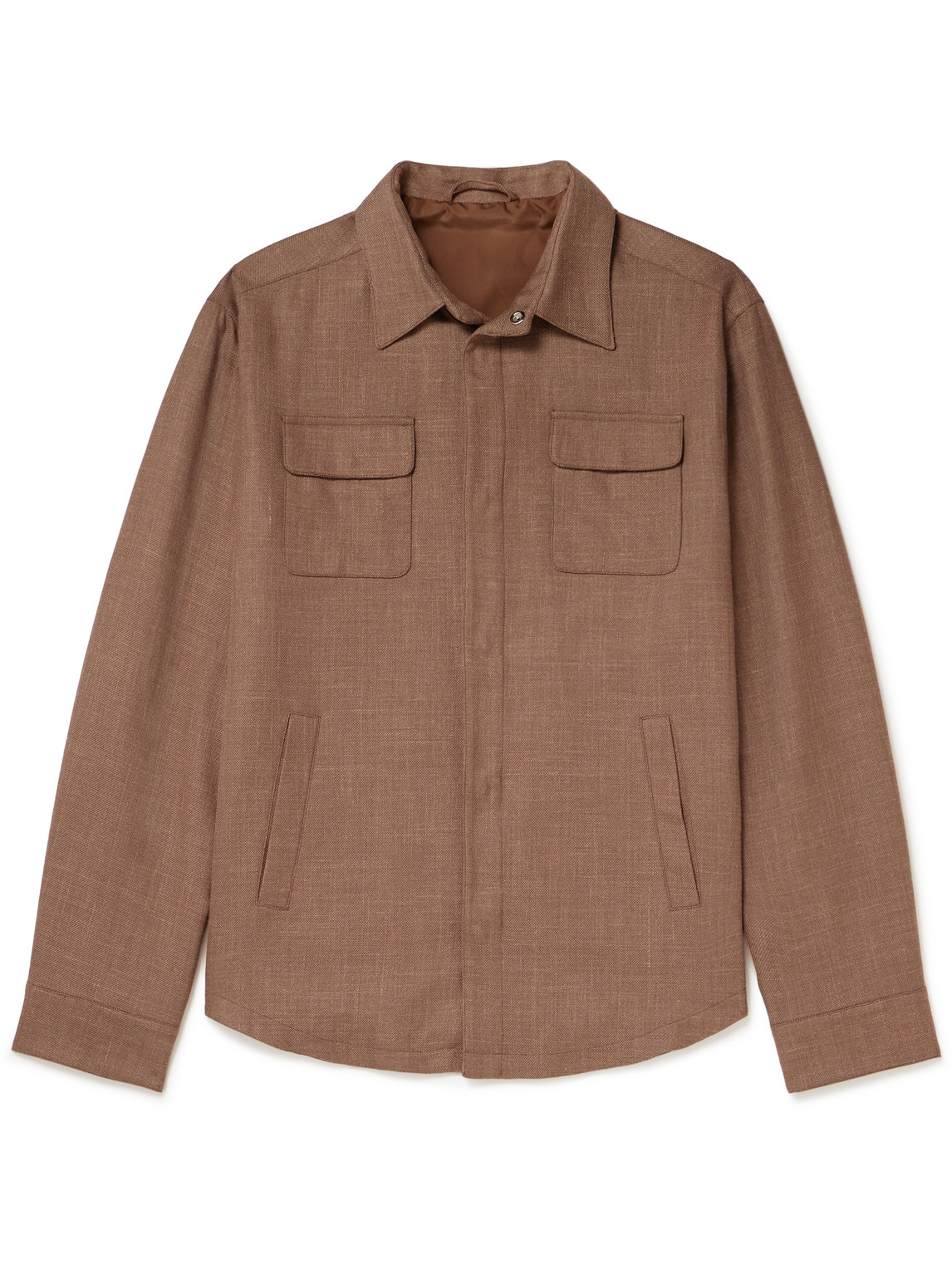 THOM SWEENEY LINEN, WOOL AND SILK-BLEND JACKET