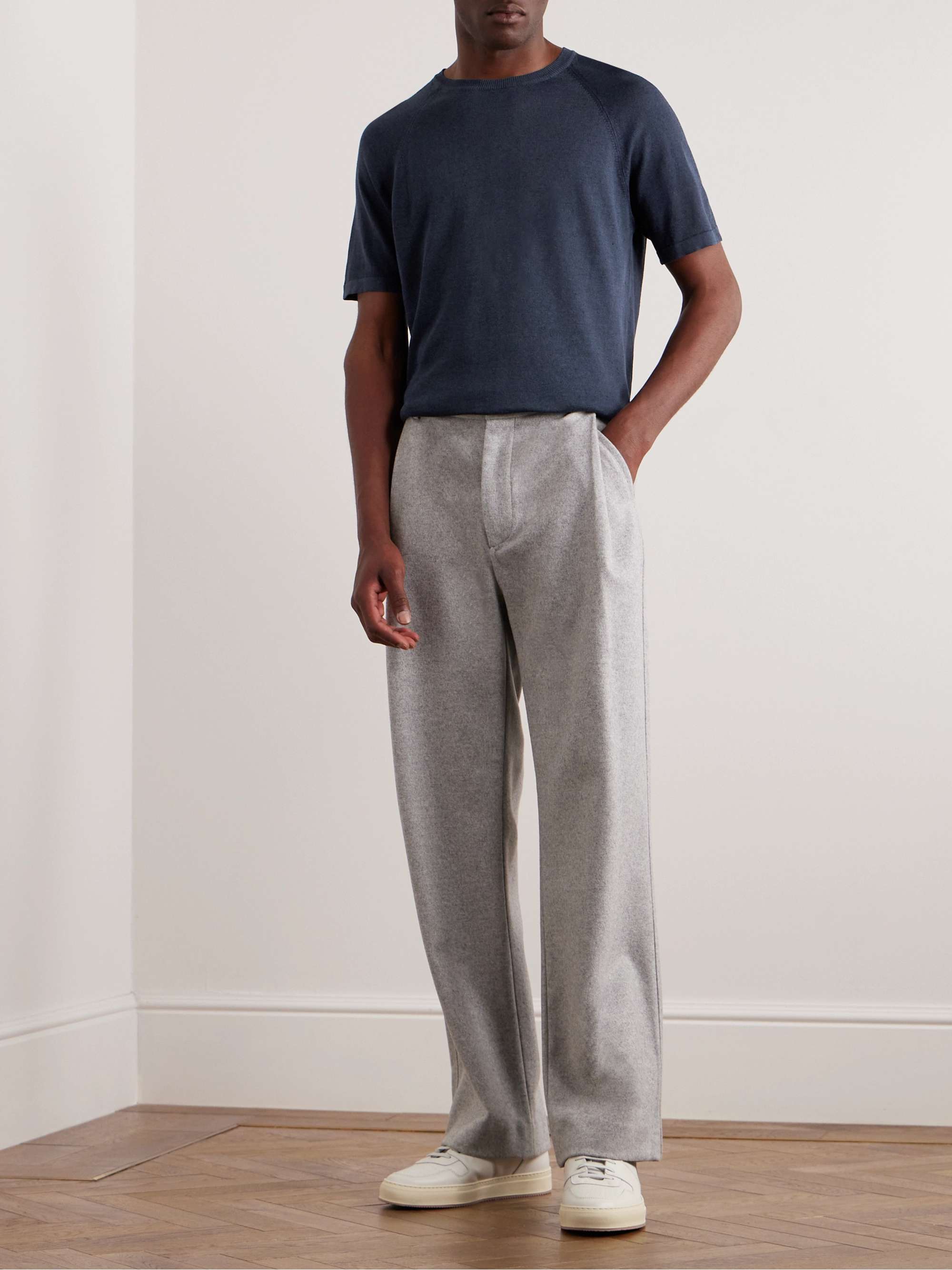THOM SWEENEY Cotton and Linen-Blend T-Shirt for Men | MR PORTER
