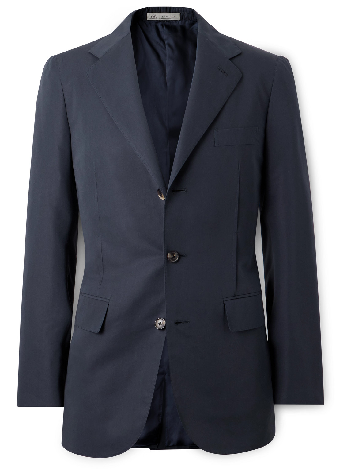 UMIT BENAN B - Cotton and Silk-Blend Blazer - Men - Blue - IT 50