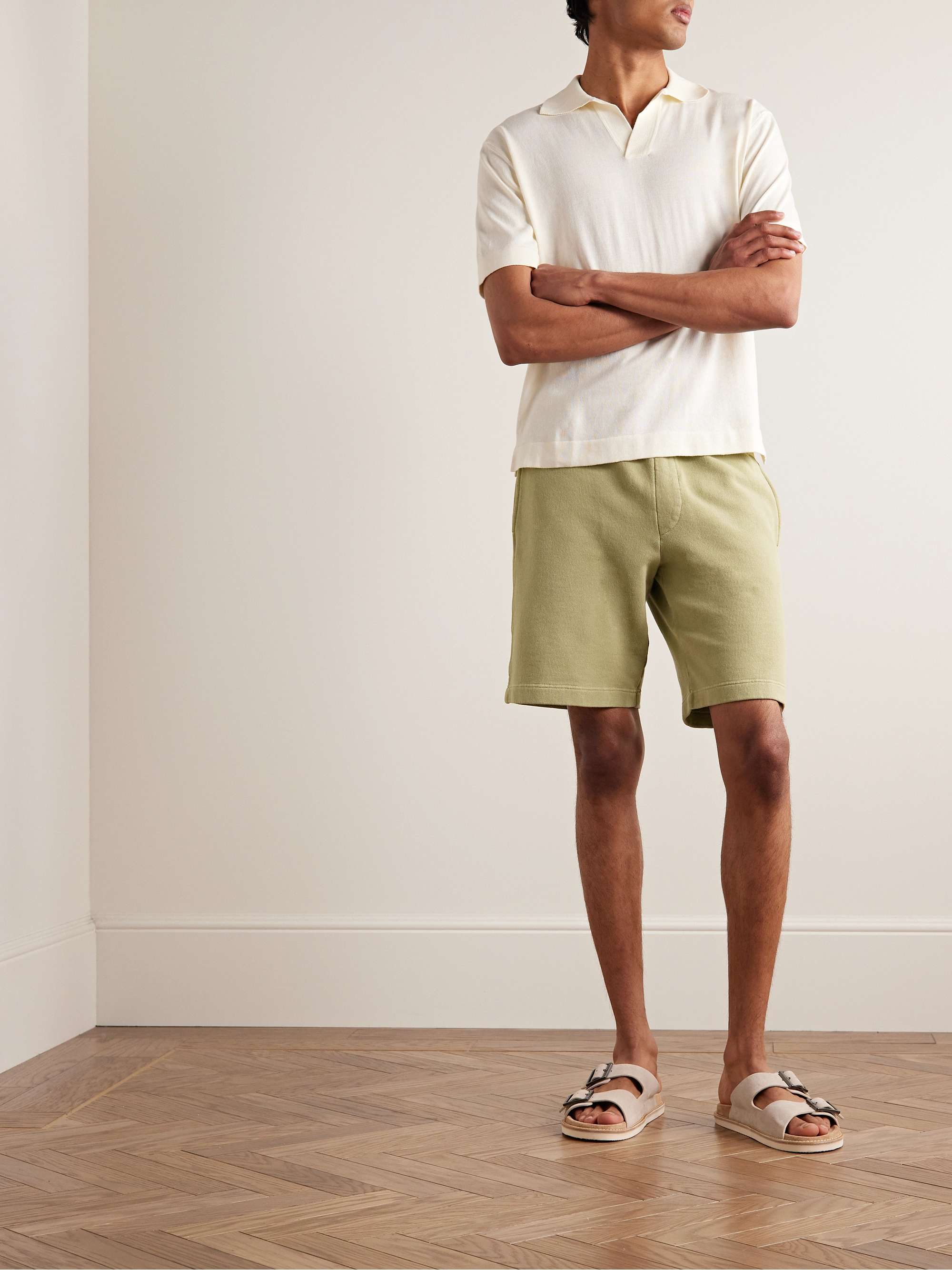 Straight-Leg Cotton-Jersey Shorts