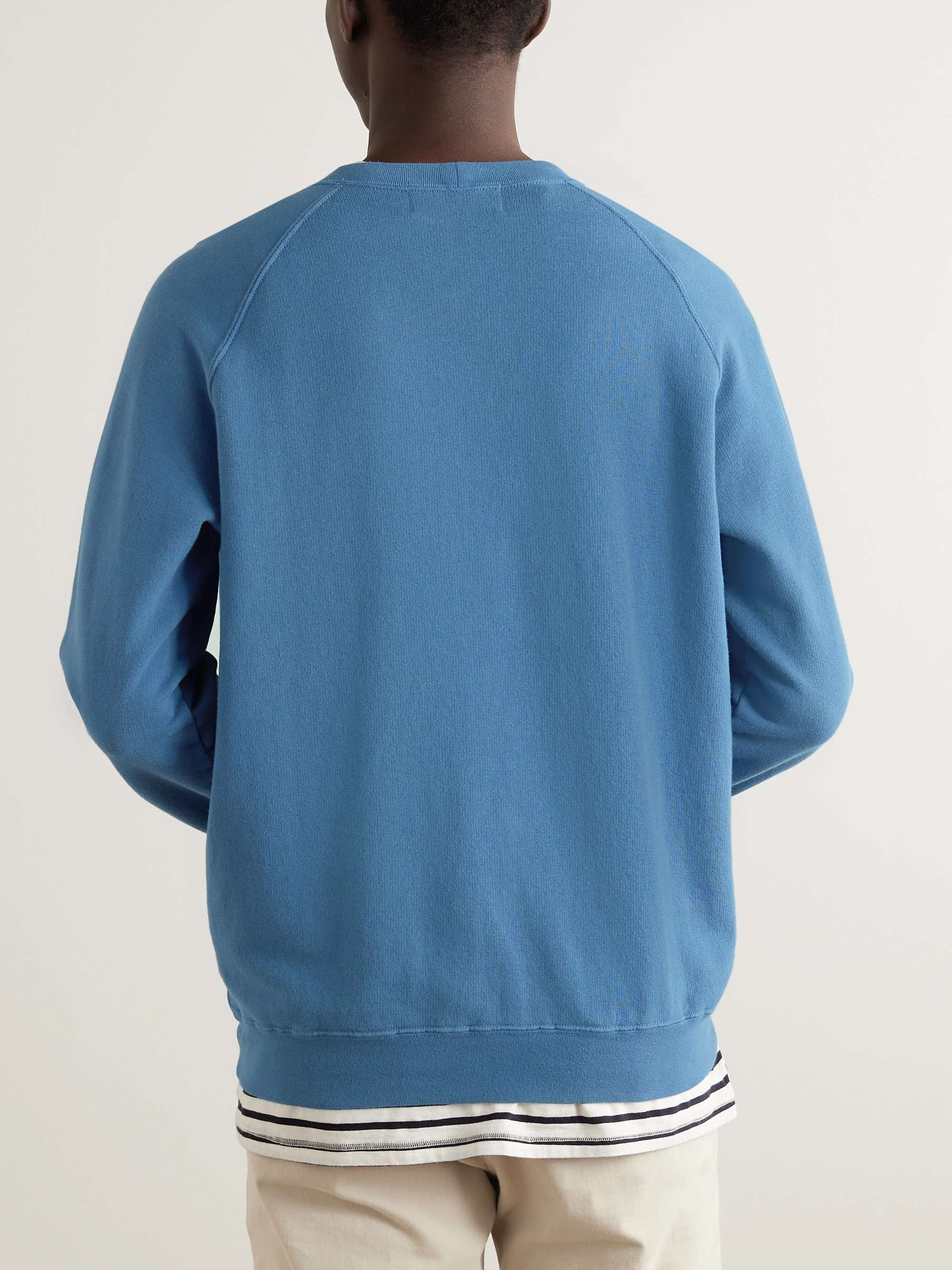 THOM SWEENEY Garment-Dyed Cotton-Jersey Sweatshirt