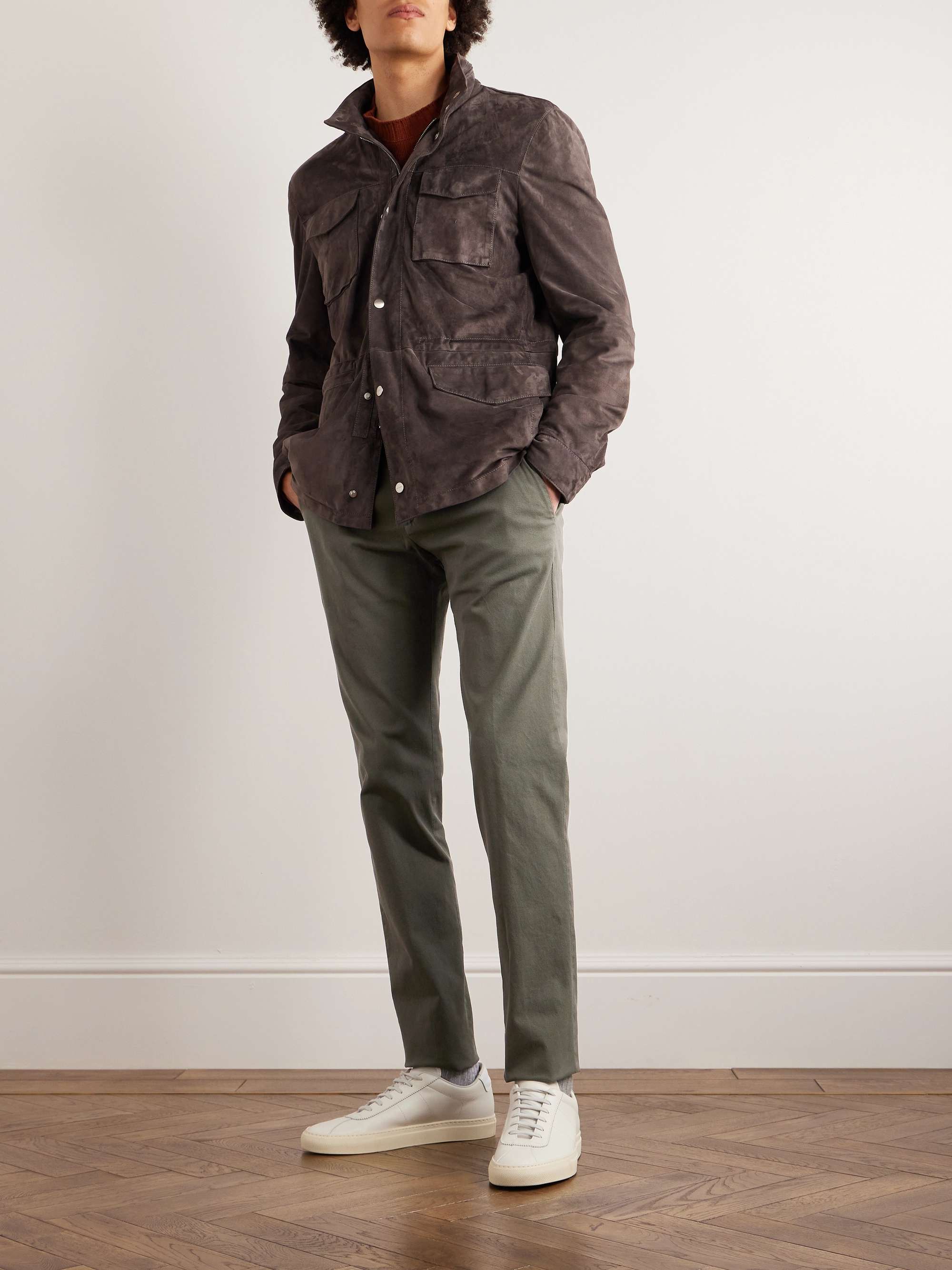 THOM SWEENEY Straight-Leg Stretch-Cotton Chinos for Men | MR PORTER