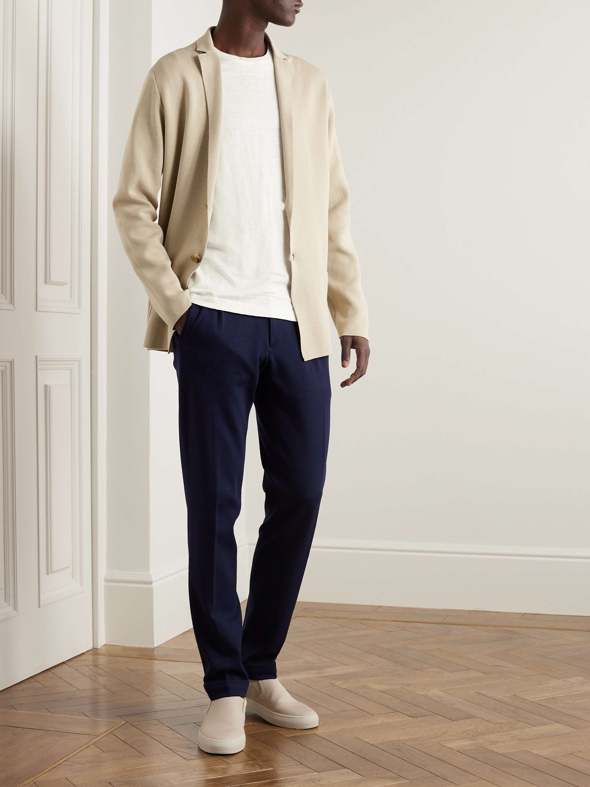 THOM SWEENEY Stretch-Linen T-Shirt