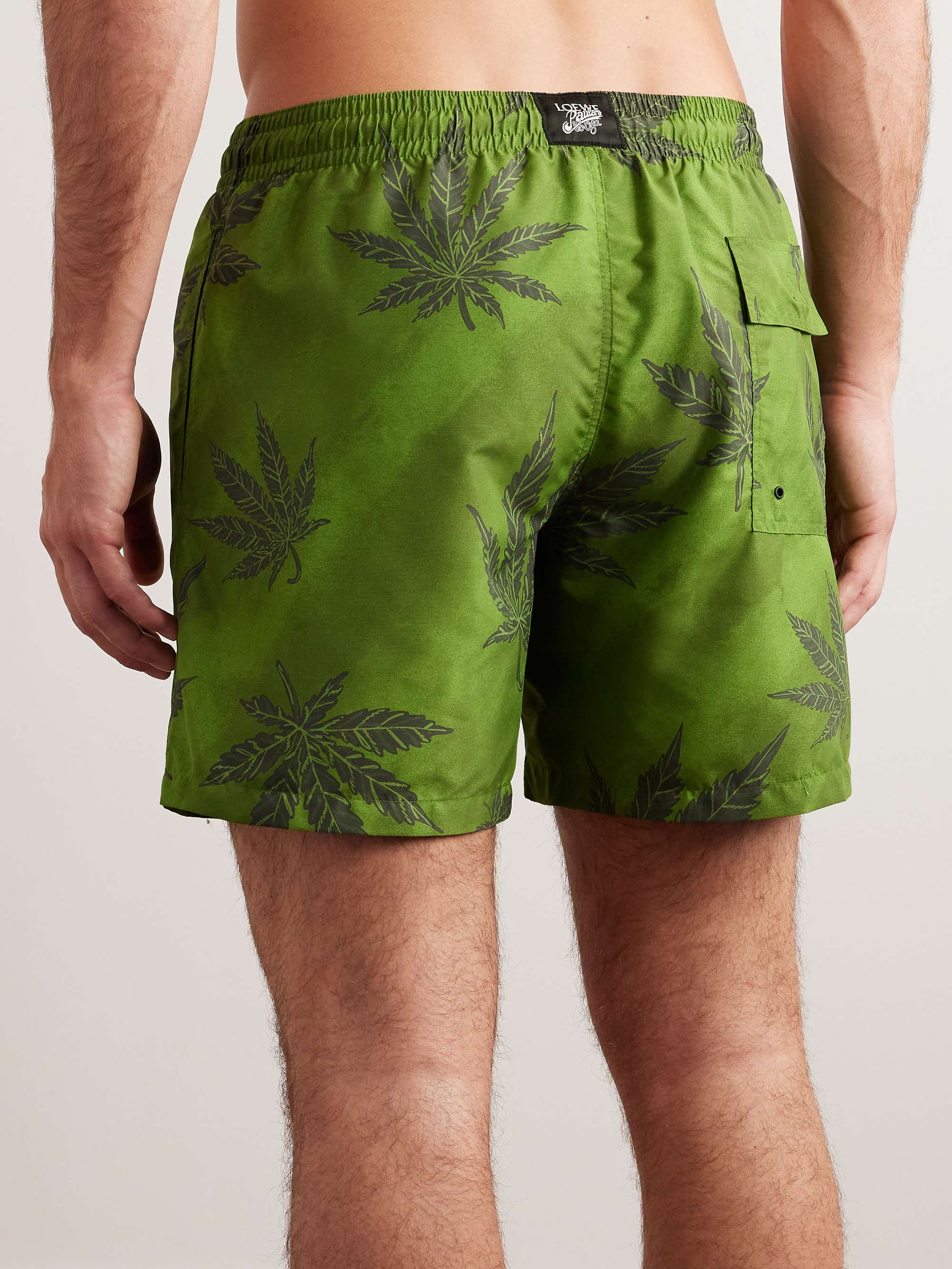 LOEWE + Paula's Ibiza Straight-Leg Mid-Length Printed Swim Shorts
