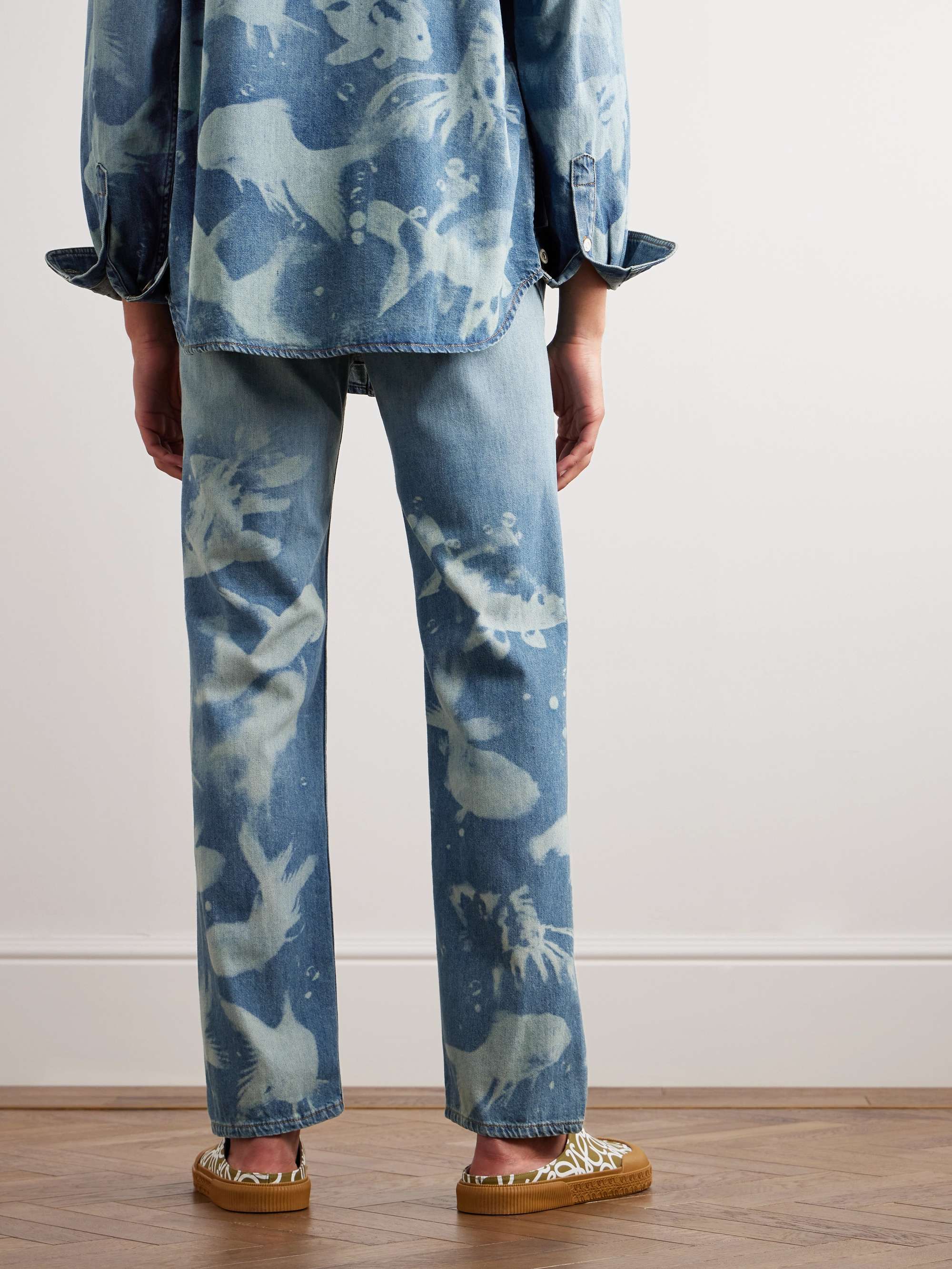 LOEWE + Paula's Ibiza Straight-Leg Dip-Dyed Jeans
