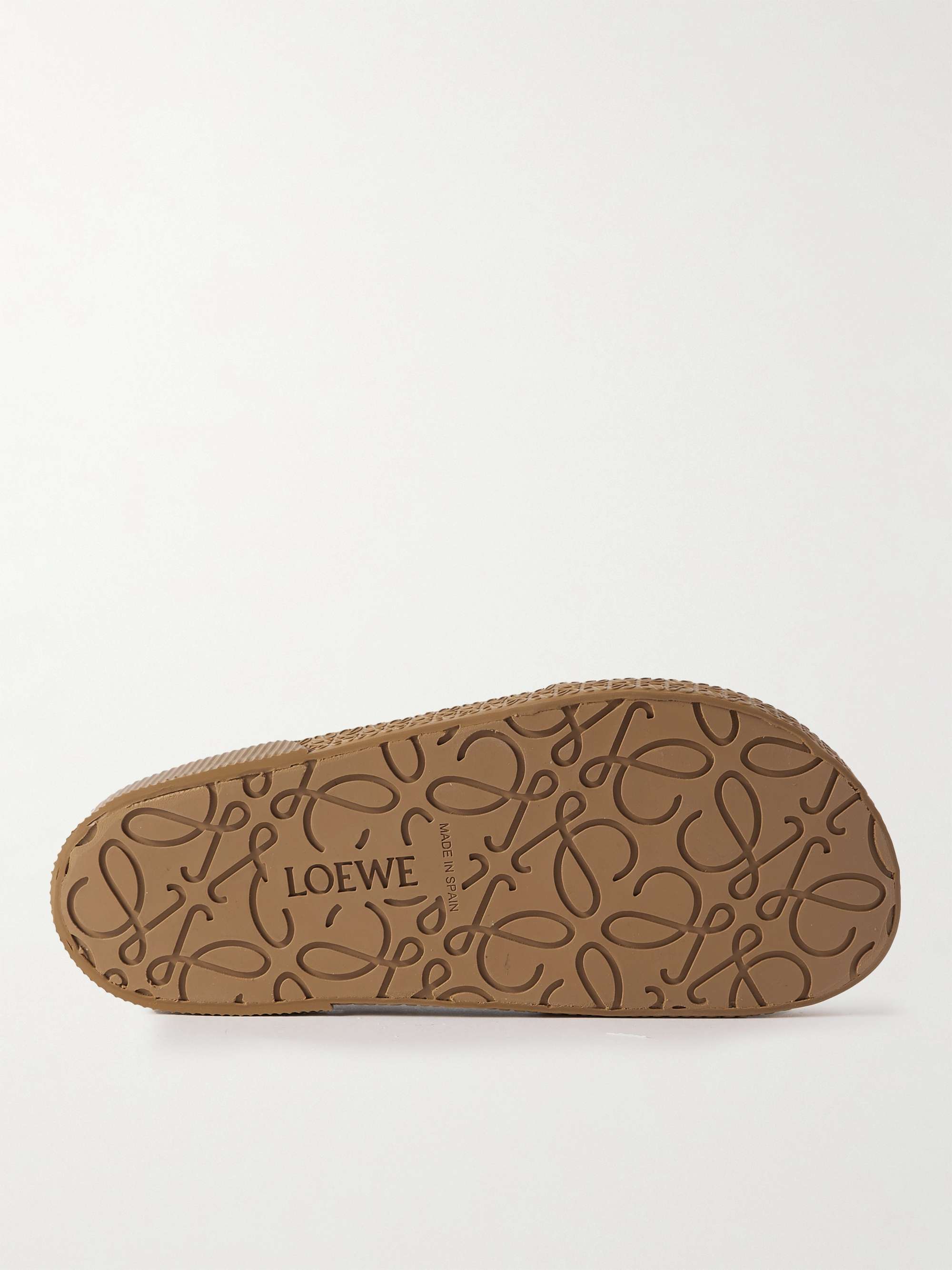 LOEWE + Paula's Ibiza Logo-Print Canvas Mules