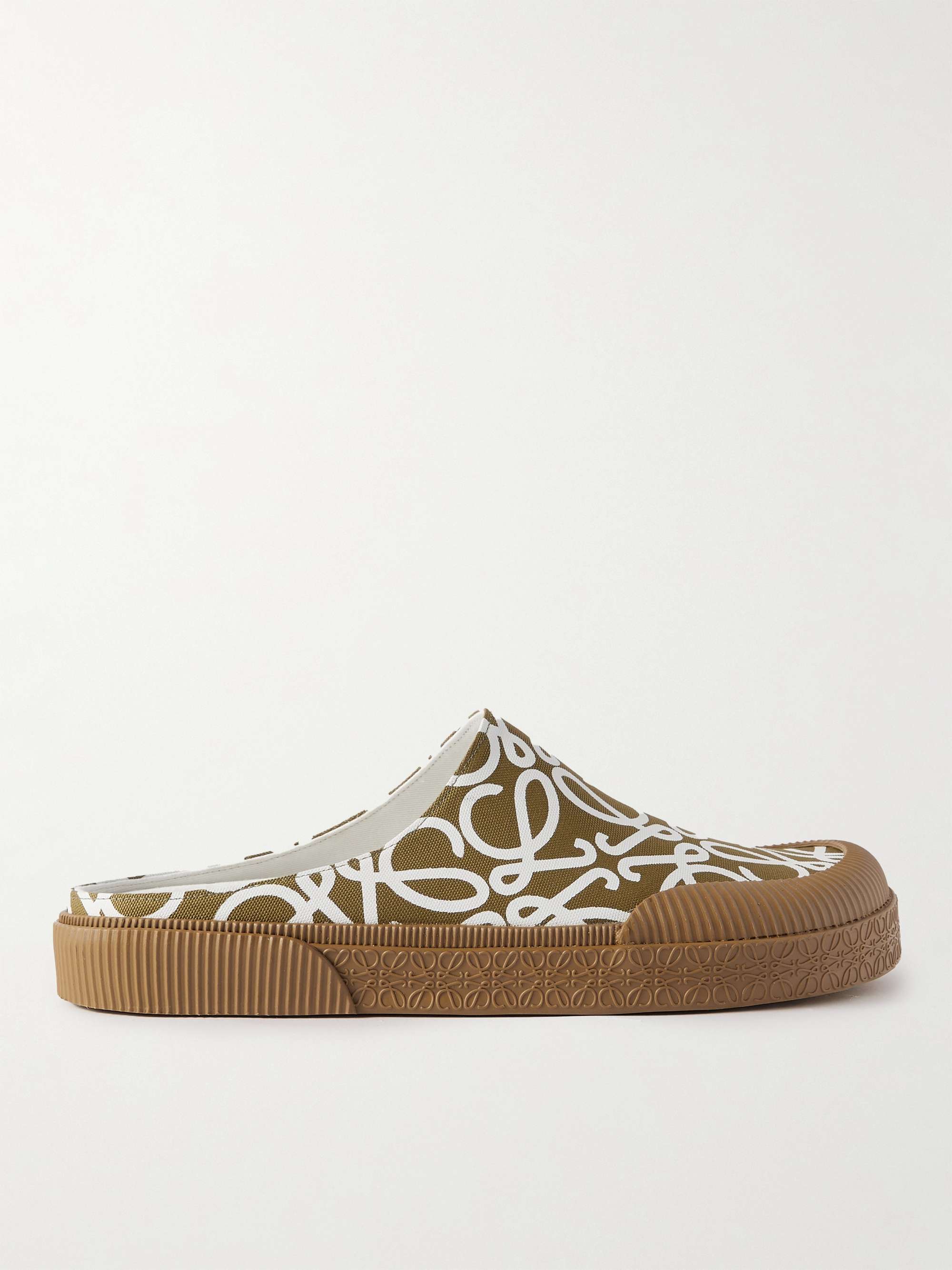 Mens canvas mules top