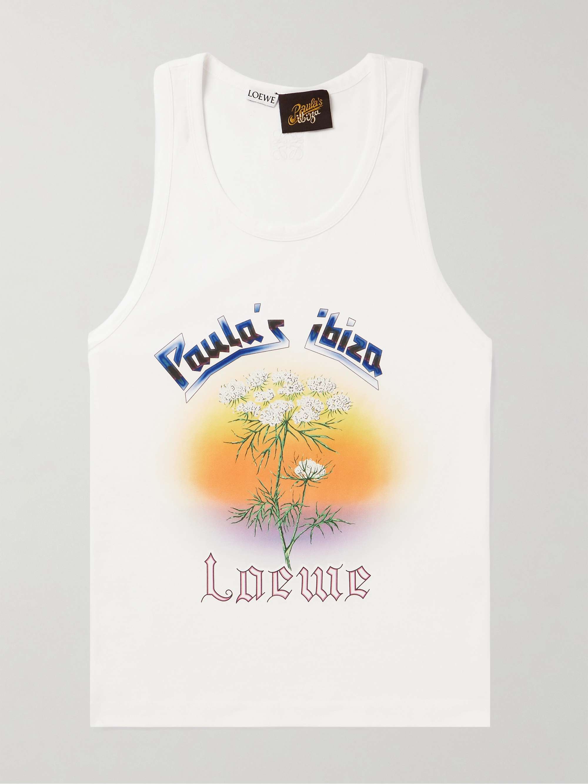 LOEWE + Paula's Ibiza Logo-Print Cotton-Jersey Tank Top