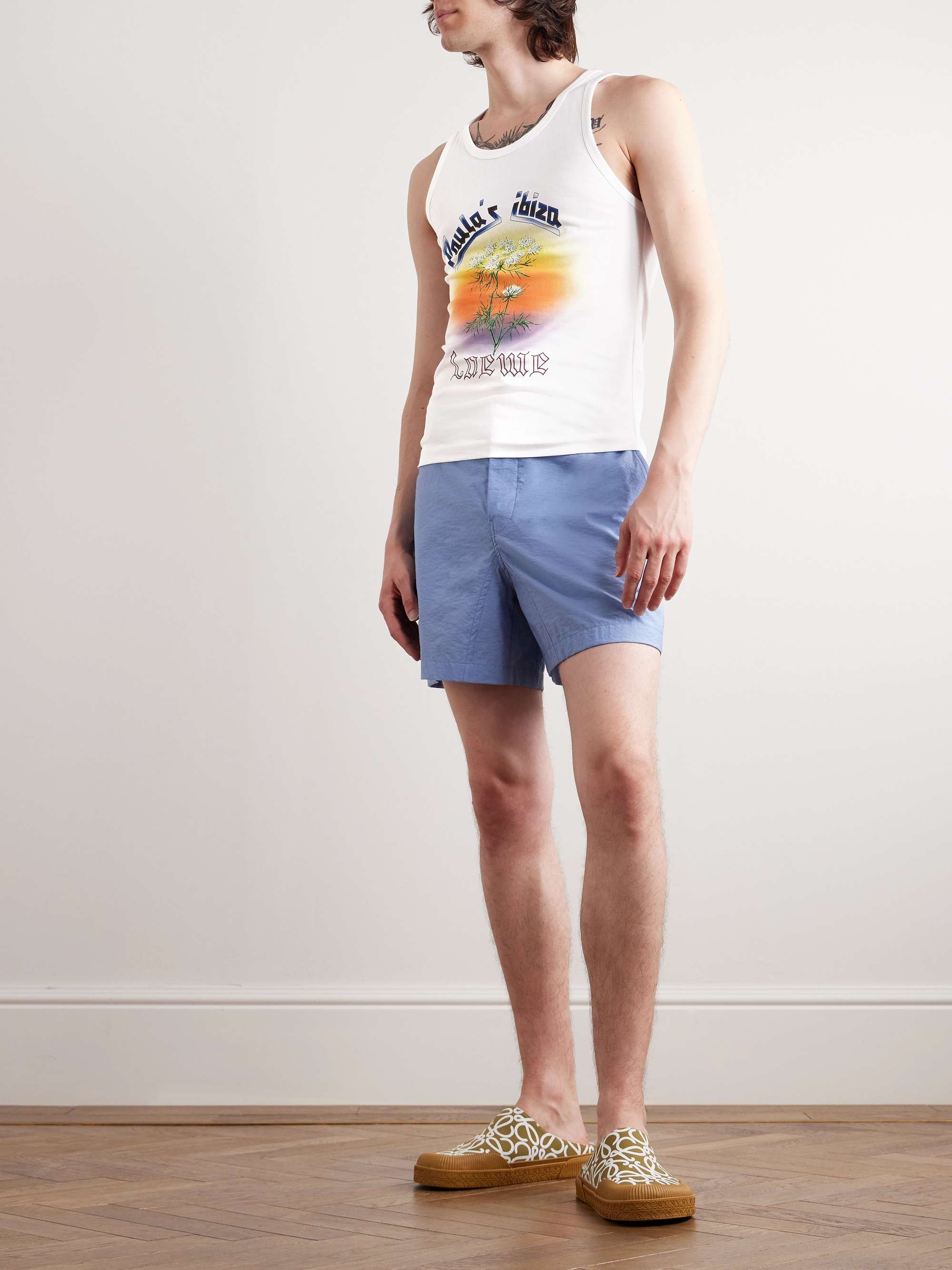 LOEWE + Paula's Ibiza Logo-Print Cotton-Jersey Tank Top