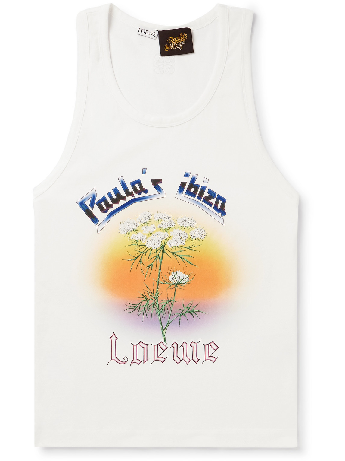 LOEWE Paula's Ibiza Fennel T-shirt ホワイト 販売 LOEWE Paula's Ibiza Fennel T-shirt ホワイト LOEWE Paula's