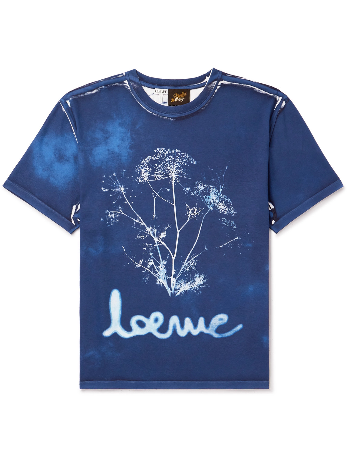Loewe Paula's Ibiza Printed Cotton-jersey T-shirt In Blue