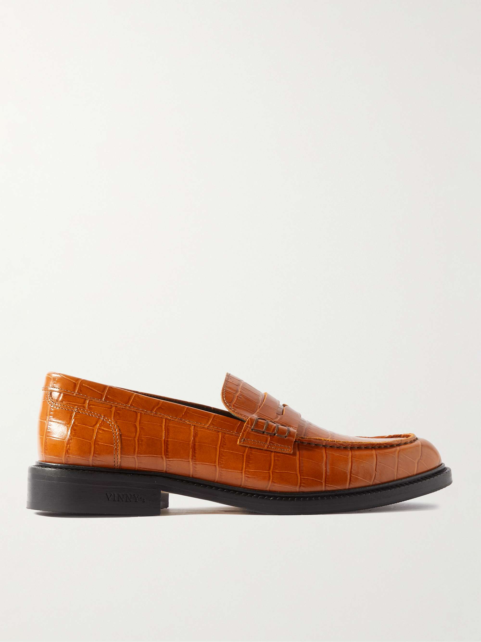 Croc leather deals loafers