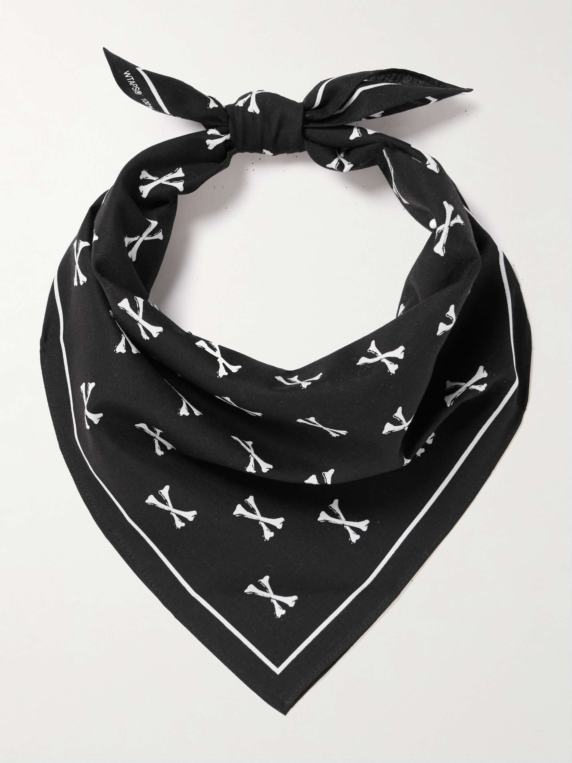 Printed Cotton-Voile Scarf