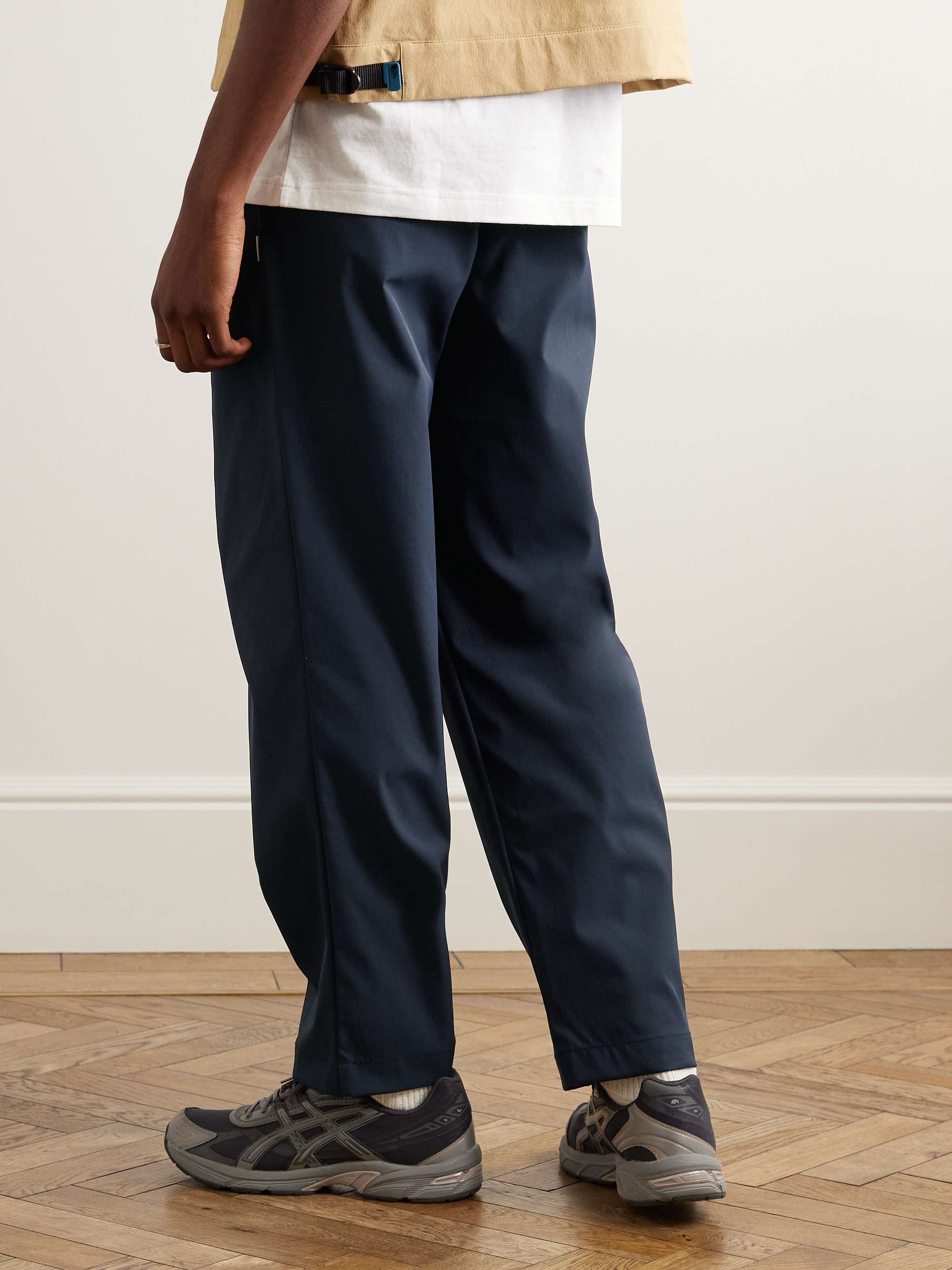 WTAPS® 09 Straight-Leg Pleated Logo-Embroidered Twill Trousers for