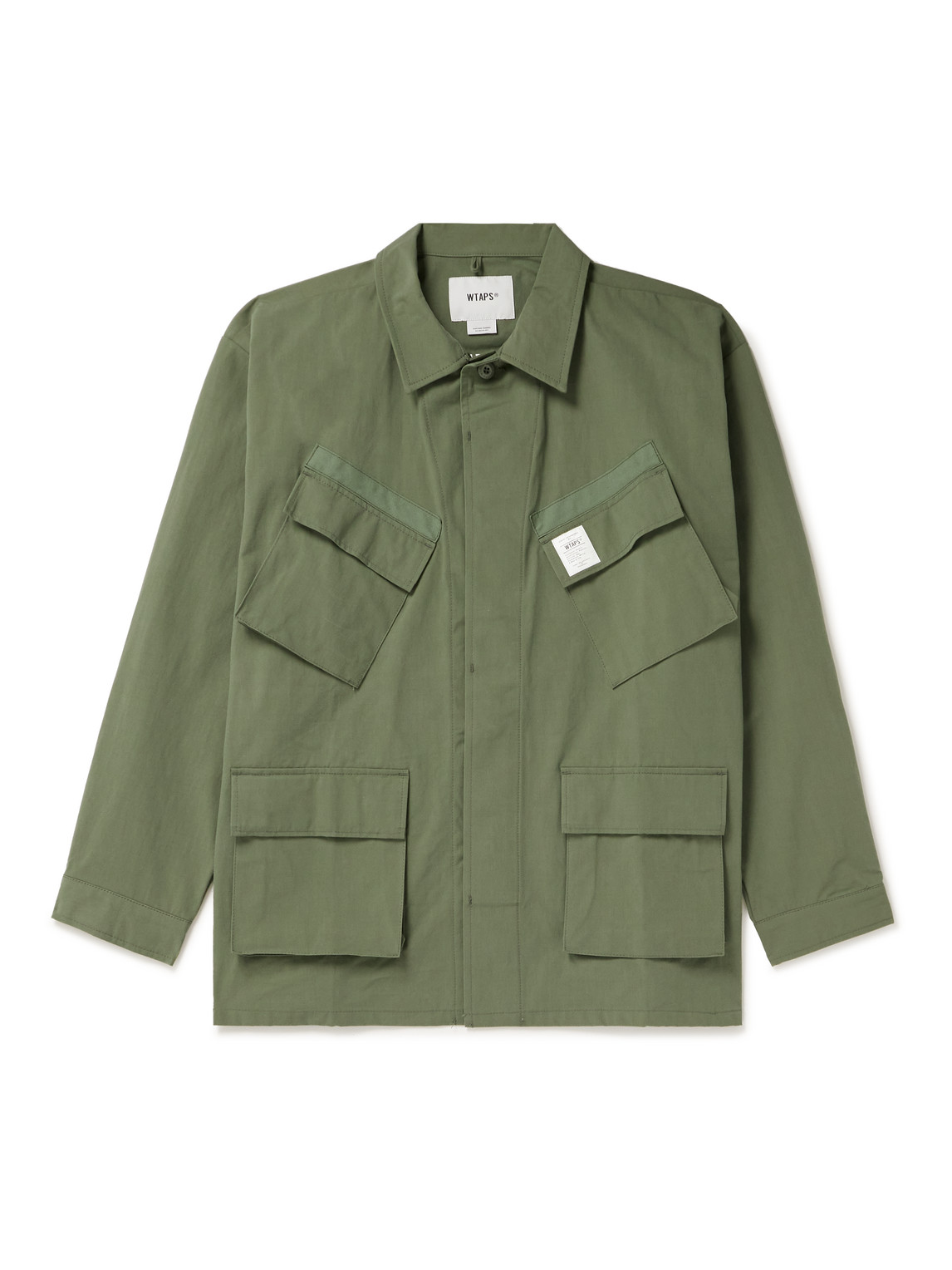 WTAPS Cotton-Blend Ripstop Overshirt Men Green S for Men
