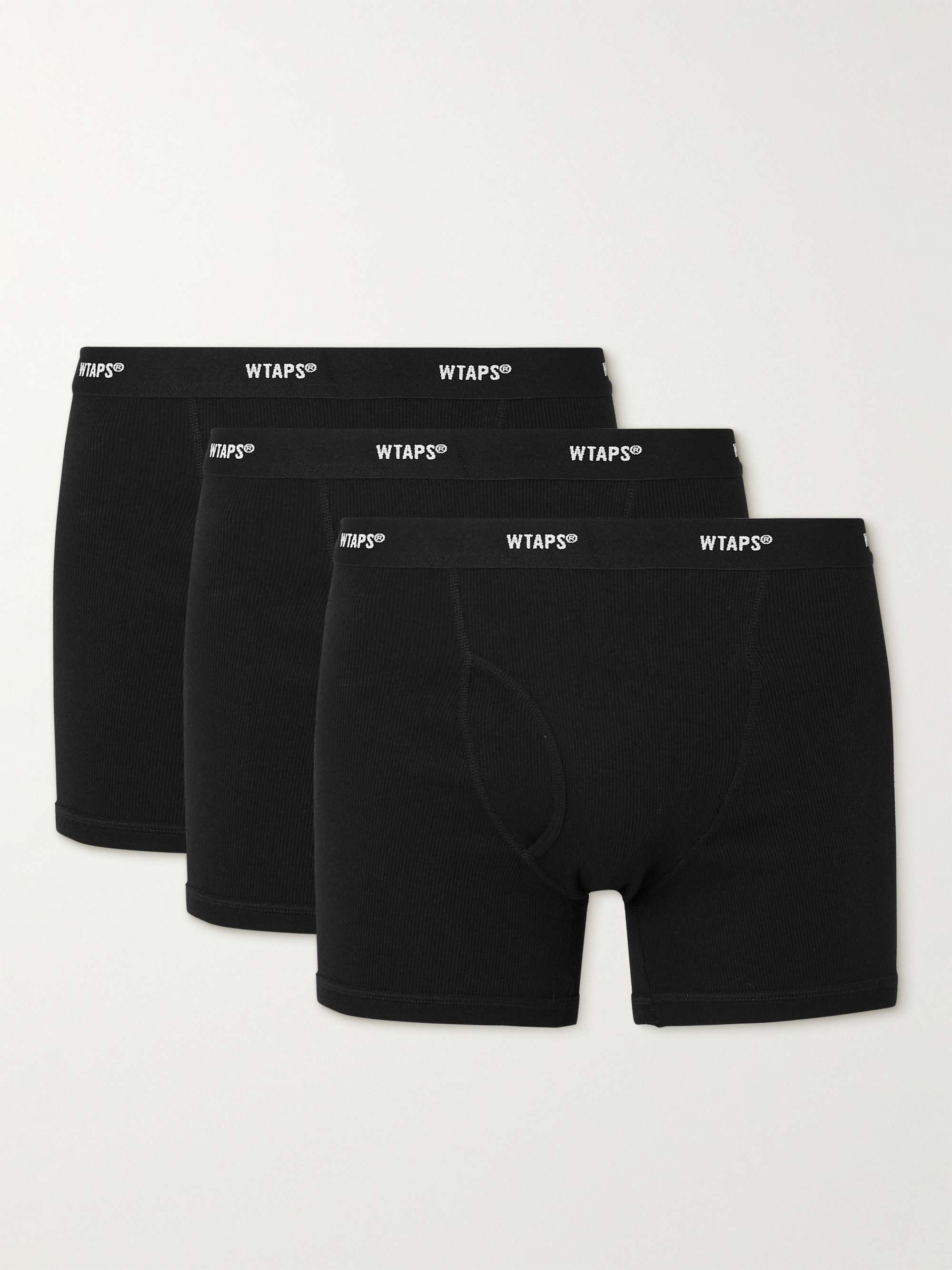 WTAPS® Three-Pack Ribbed CottonBoxer Briefs for Men | MR PORTER
