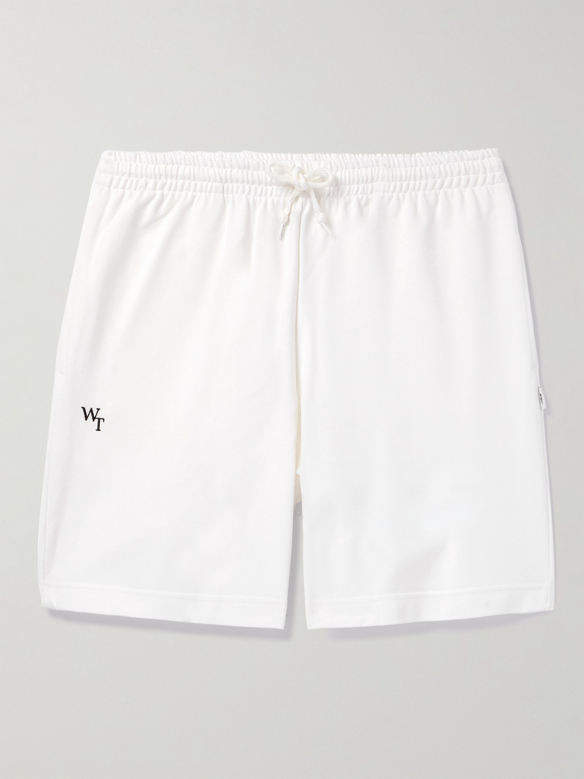 WTAPS – Straight-Leg Logo-Embroidered Cotton-Blend Jersey Shorts