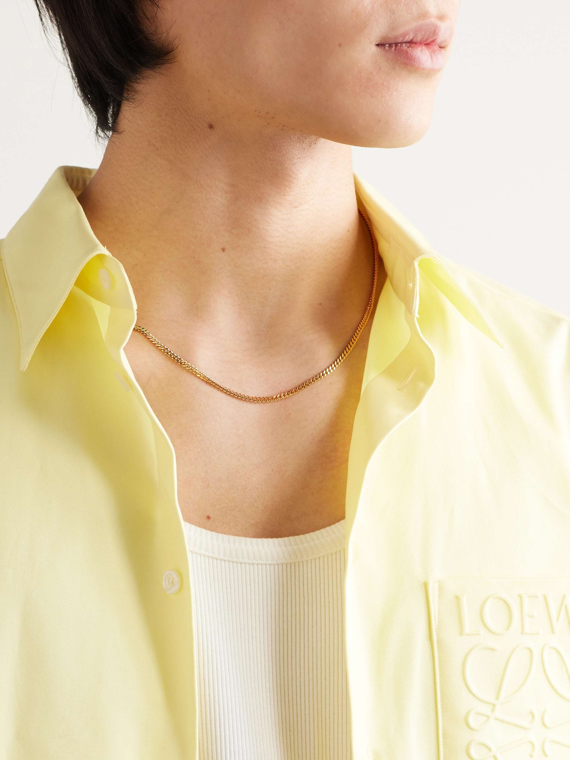 TOM WOOD Gold-Plated Chain Necklace