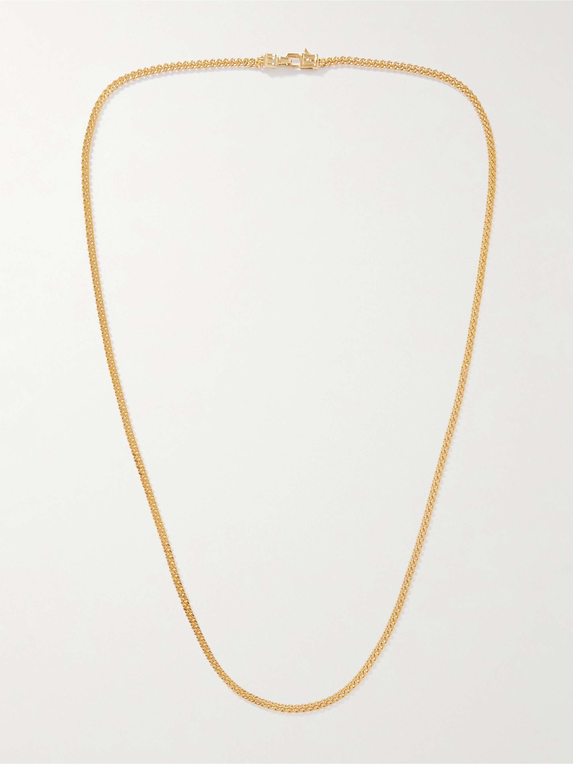 TOM WOOD Gold-Plated Chain Necklace