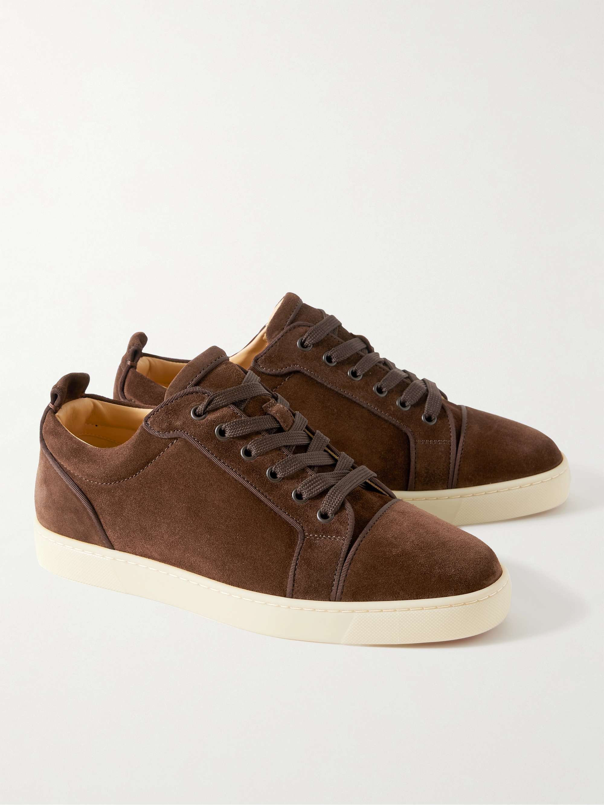 CHRISTIAN LOUBOUTIN Louis Junior Suede Sneakers