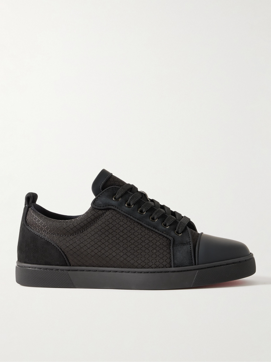 Christian Louboutin Louis Junior Suede and Leather-Trimmed Ripstop Sneakers - Men
