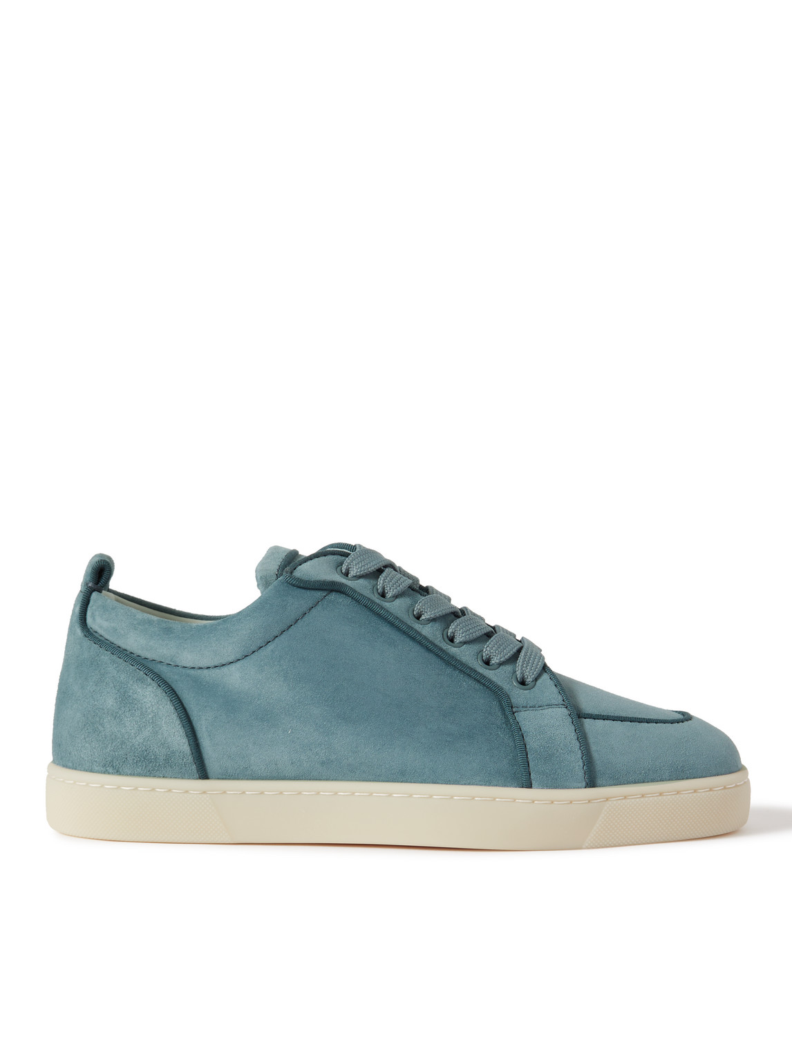 Christian Louboutin Rantulow Suede Trainers In Blue