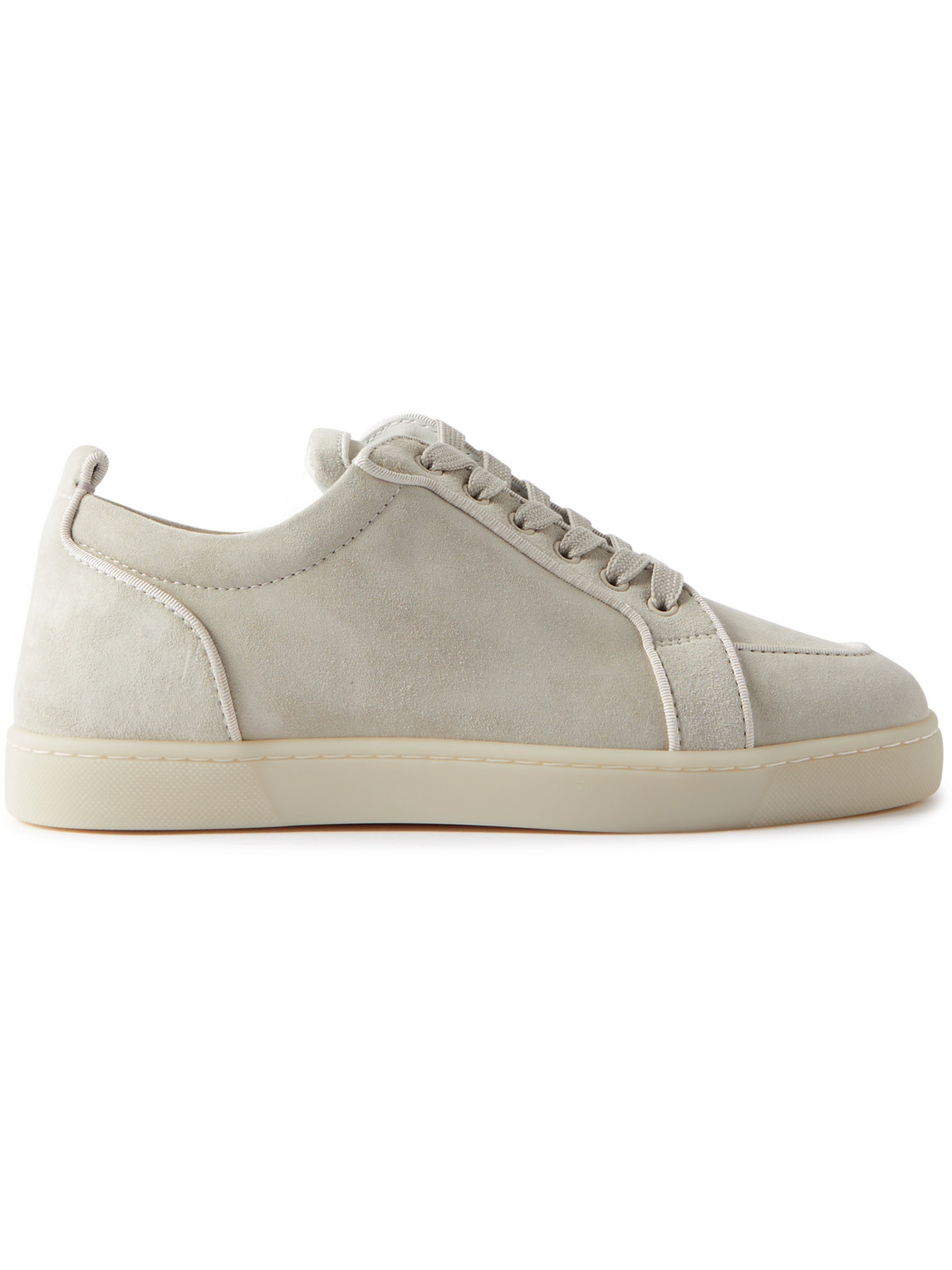 Christian Louboutin Rantulow Suede Trainers In Grey