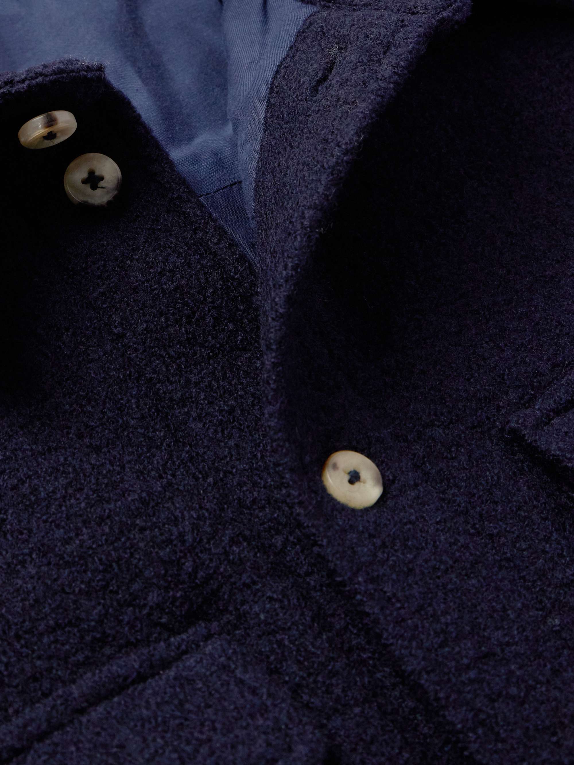 DE BONNE FACTURE Boiled Wool Overshirt for Men MR PORTER