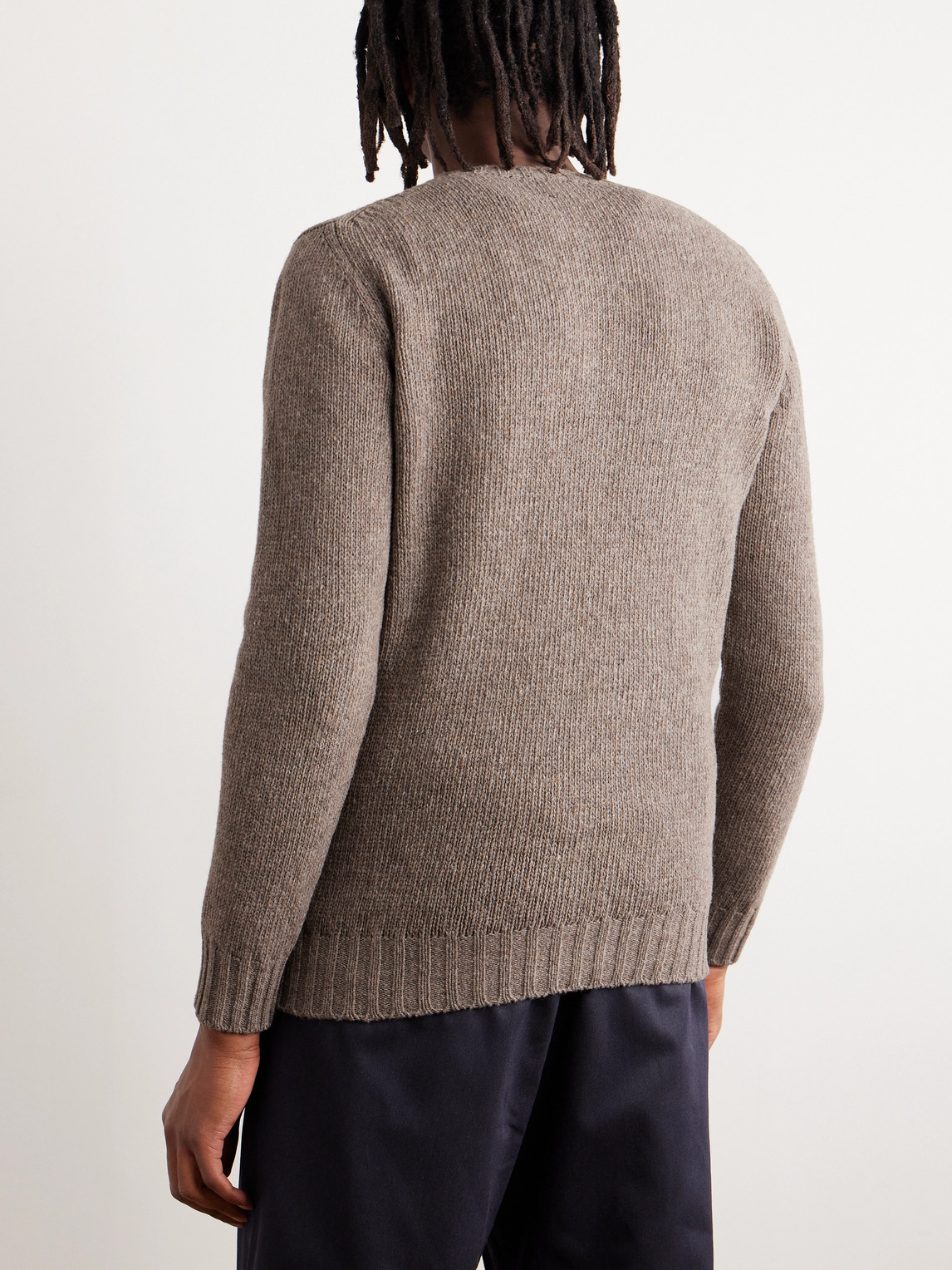 Shop De Bonne Facture Wool Sweater In Neutrals