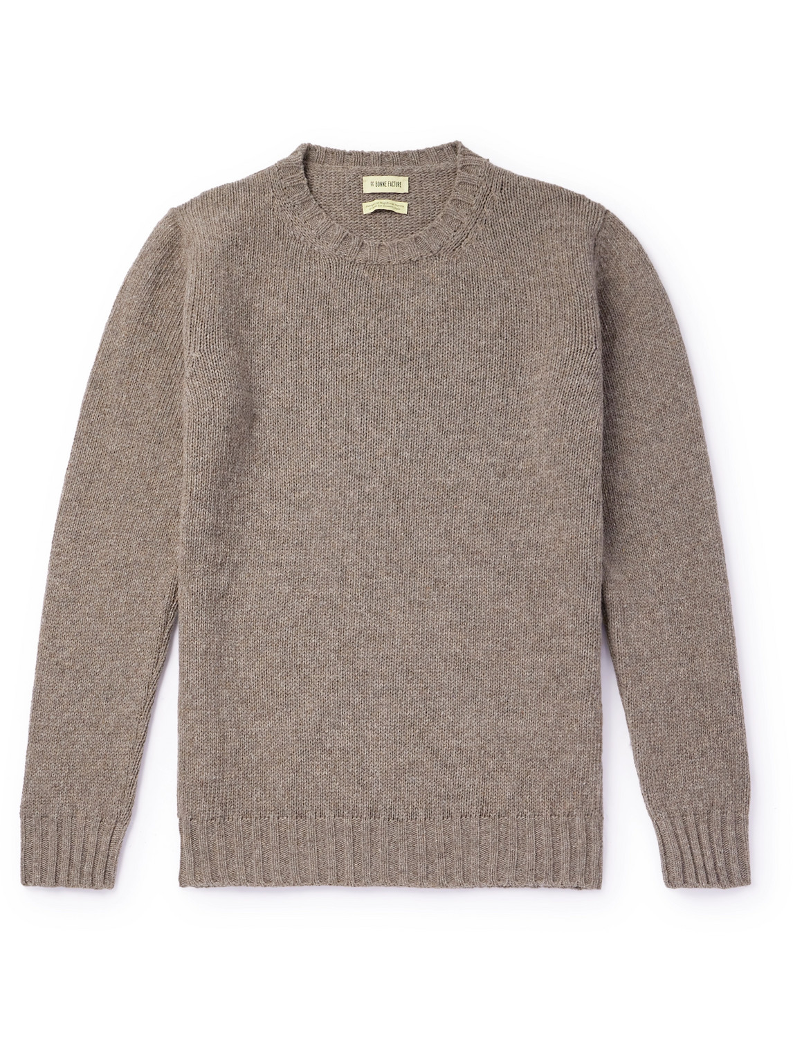 Shop De Bonne Facture Wool Sweater In Neutrals