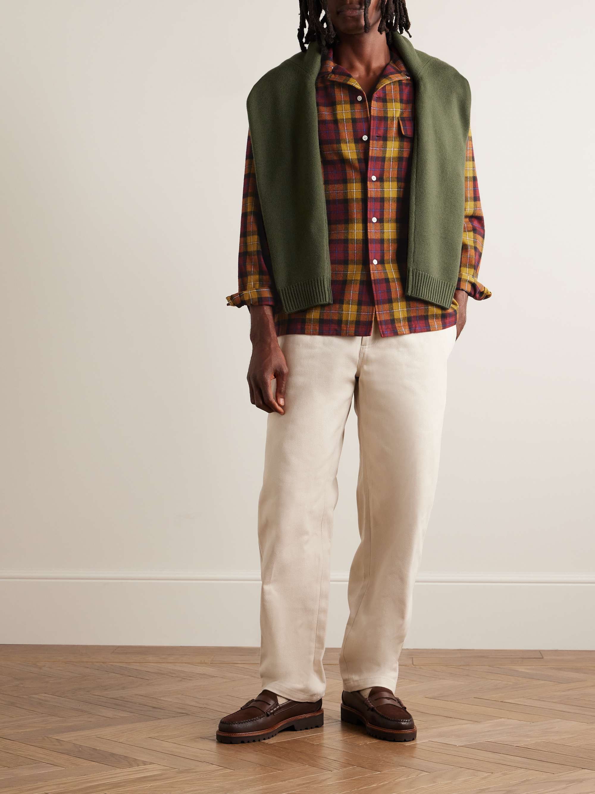 Mens plaid deals shirt with vest