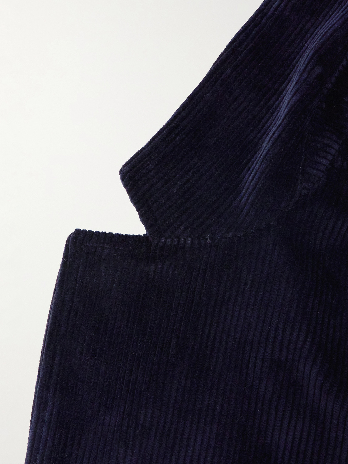Shop De Bonne Facture Cotton-corduroy Suit Jacket In Blue