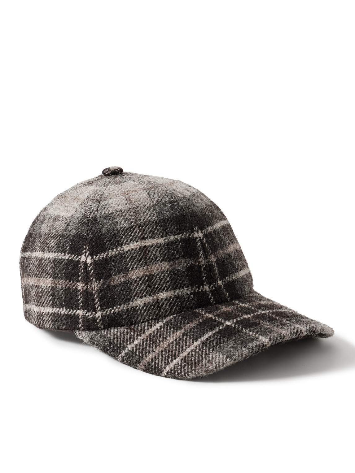 CP06 Checked Wool-Tweed Baseball Cap