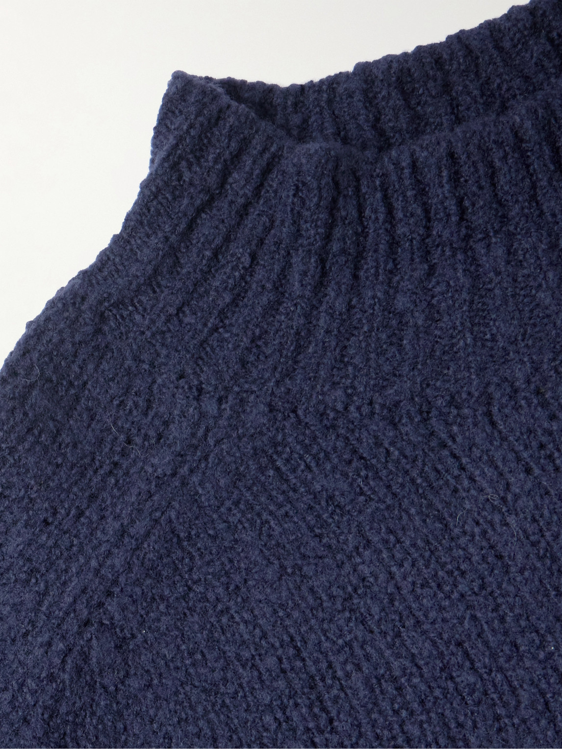 Shop De Bonne Facture Wool-bouclé Sweater In Blue