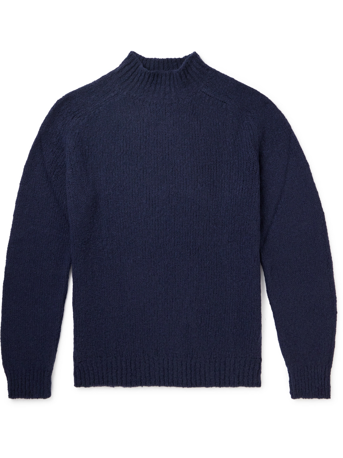 Shop De Bonne Facture Wool-bouclé Sweater In Blue