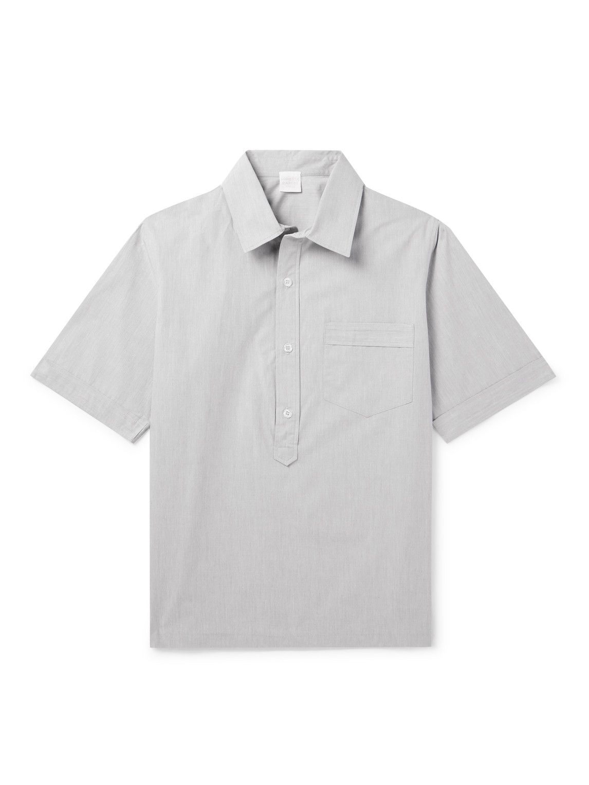 Cotton Half-Placket Shirt