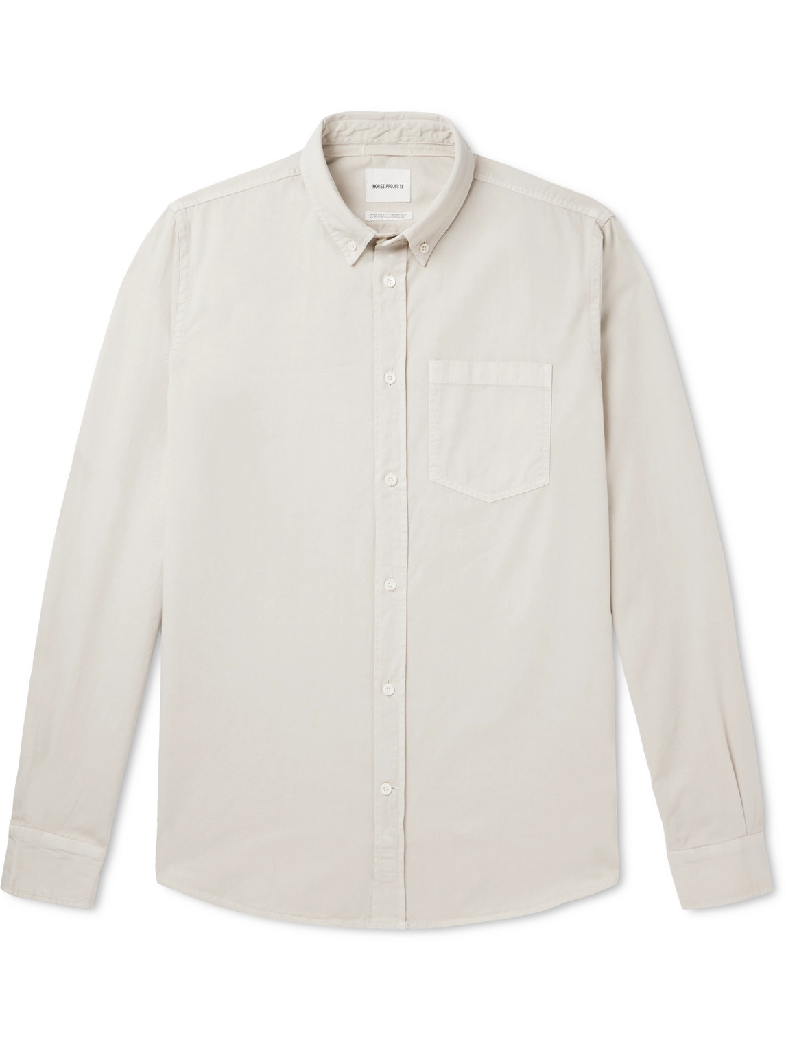 Norse Projects Anton Button-down Collar Cotton-twill Shirt In Neutrals