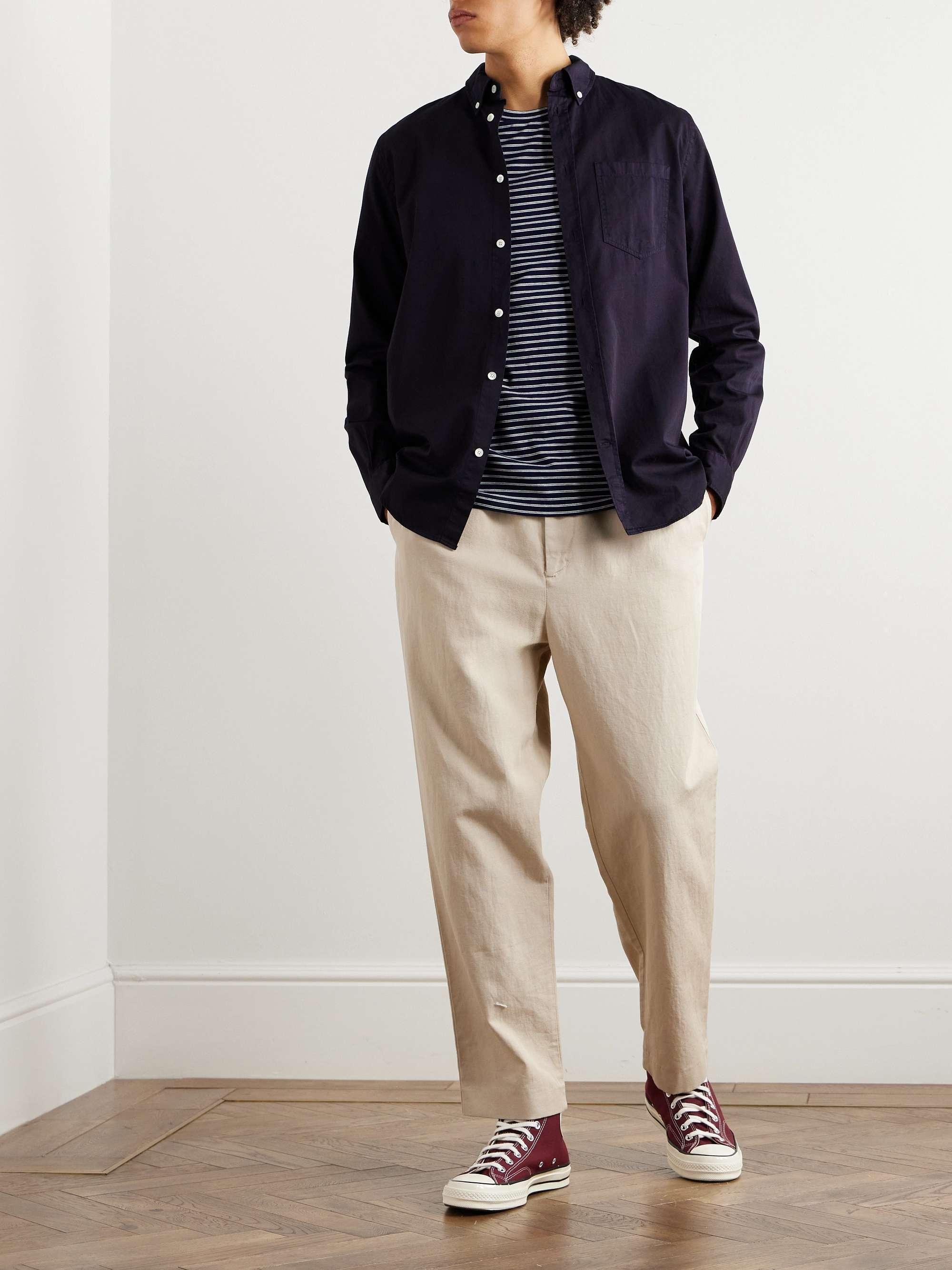 NORSE PROJECTS Anton Button-Down Collar Cotton-Twill Shirt for Men | MR ...
