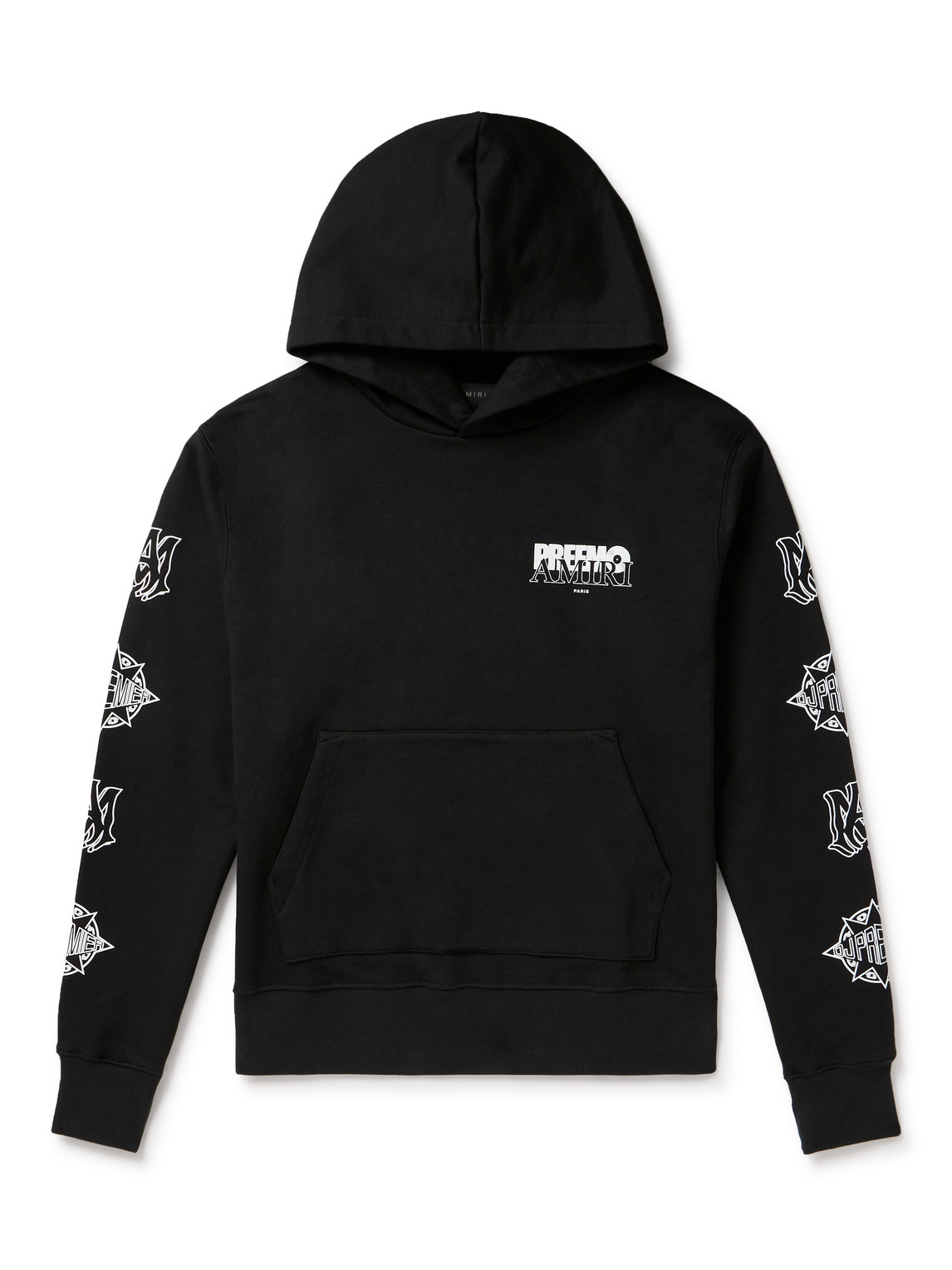 AMIRI LOGO-PRINT COTTON-JERSEY HOODIE