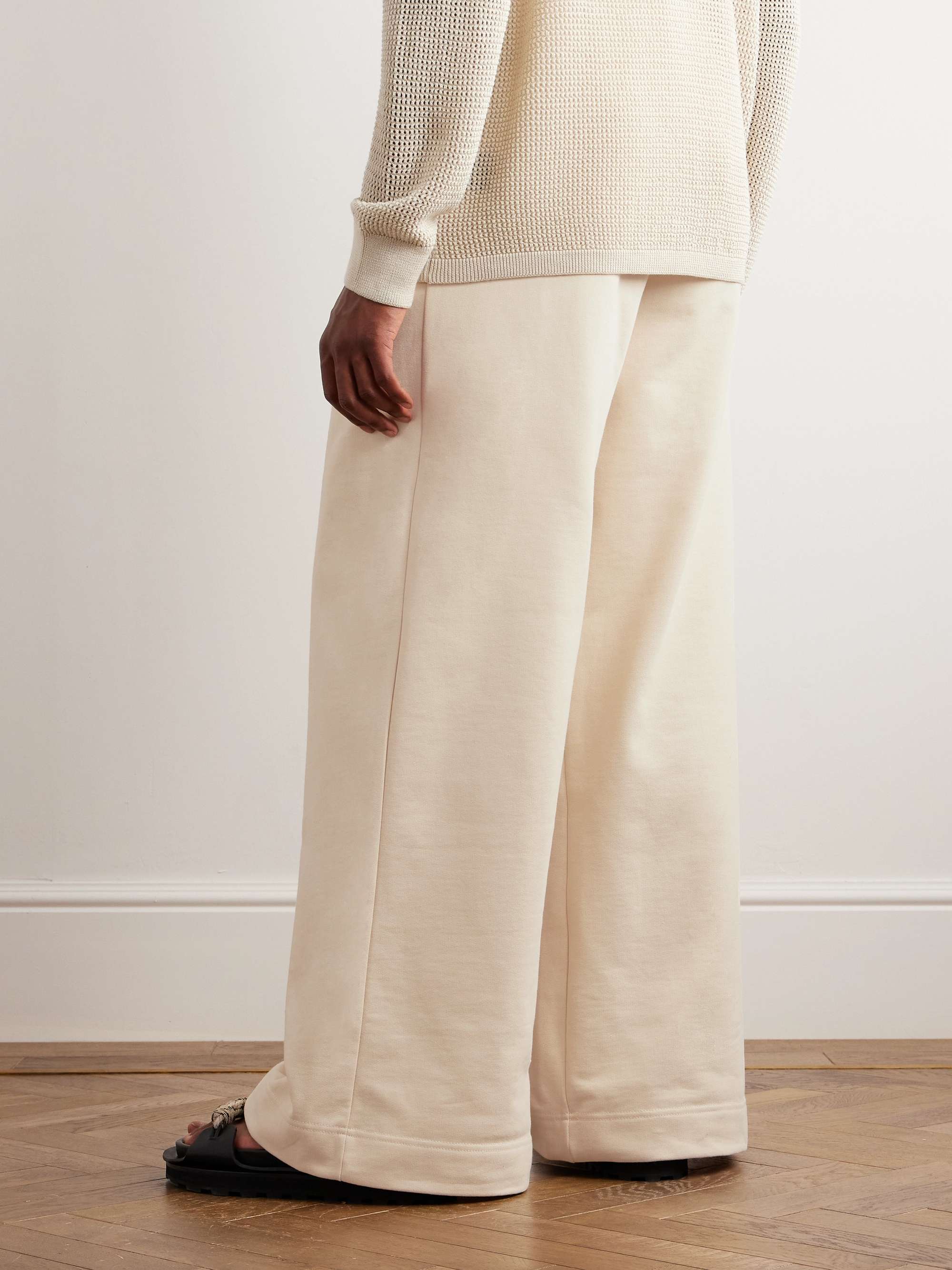 DRIES VAN NOTEN Hama Wide-Leg Cotton-Jersey Sweatpants for Men