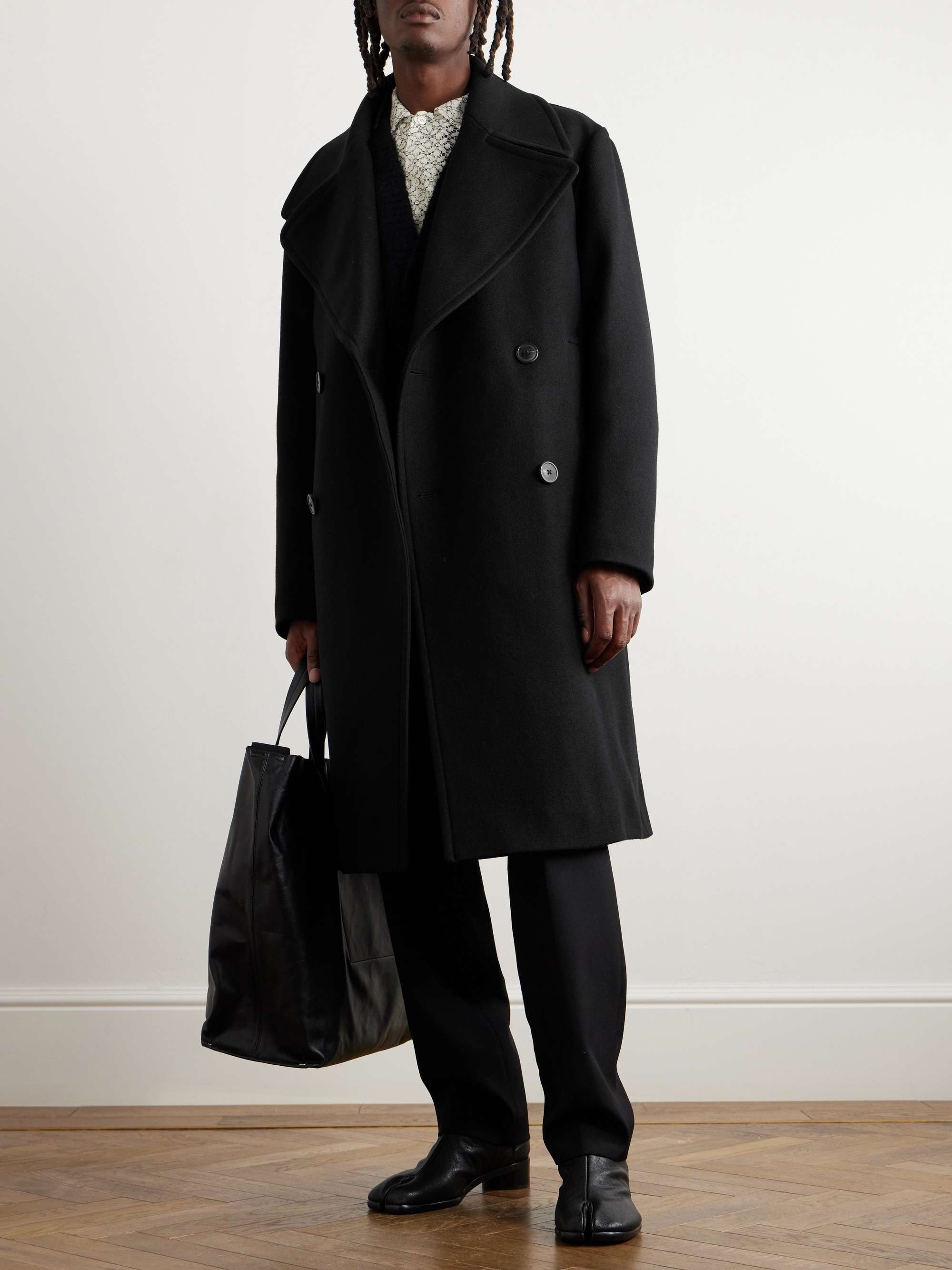 DRIES VAN NOTEN Double-Breasted Wool-Blend Twill Coat for Men | MR PORTER