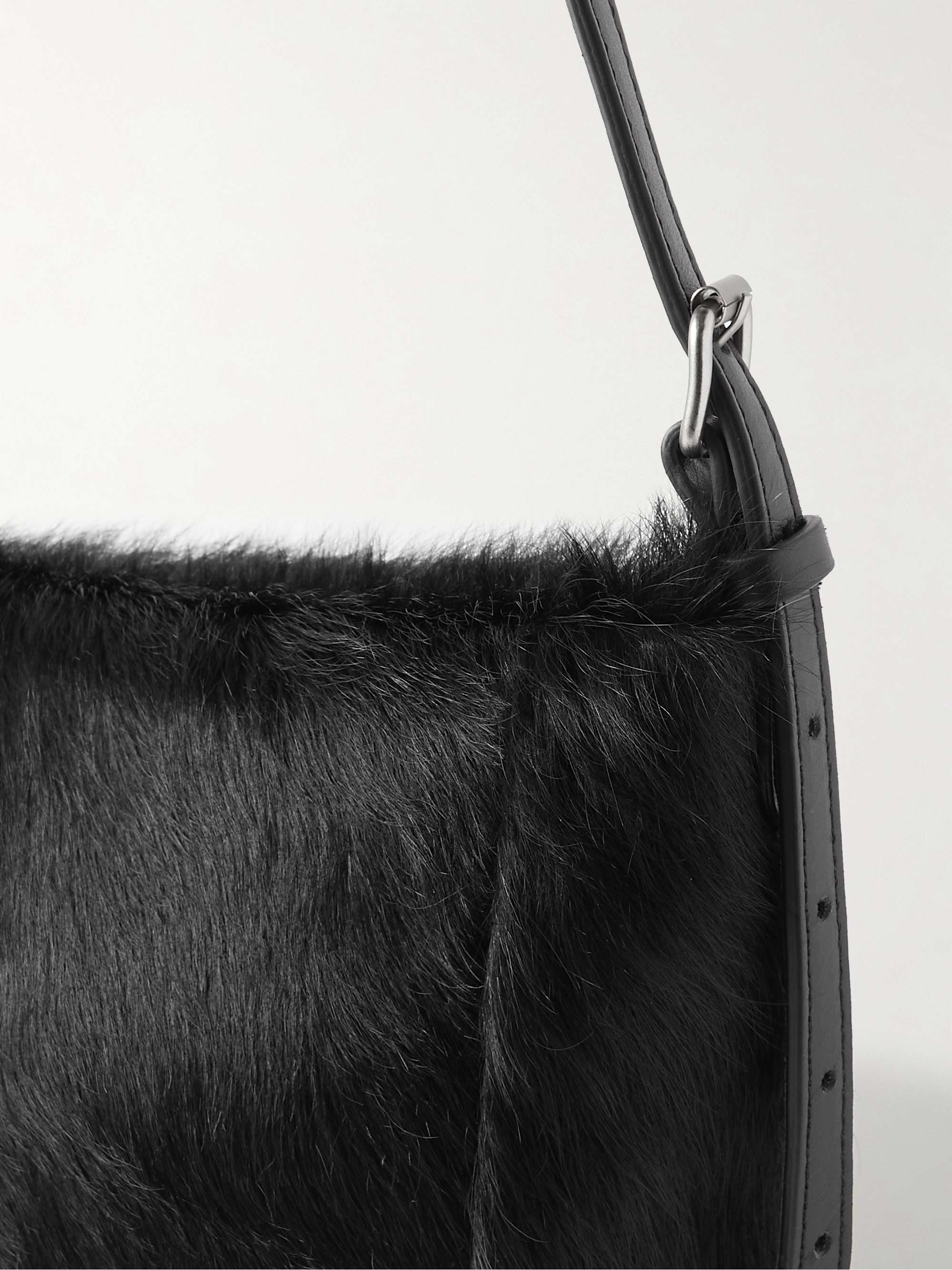 DRIES VAN NOTEN LeatherTrimmed Calf Hair Messenger Bag for Men MR PORTER