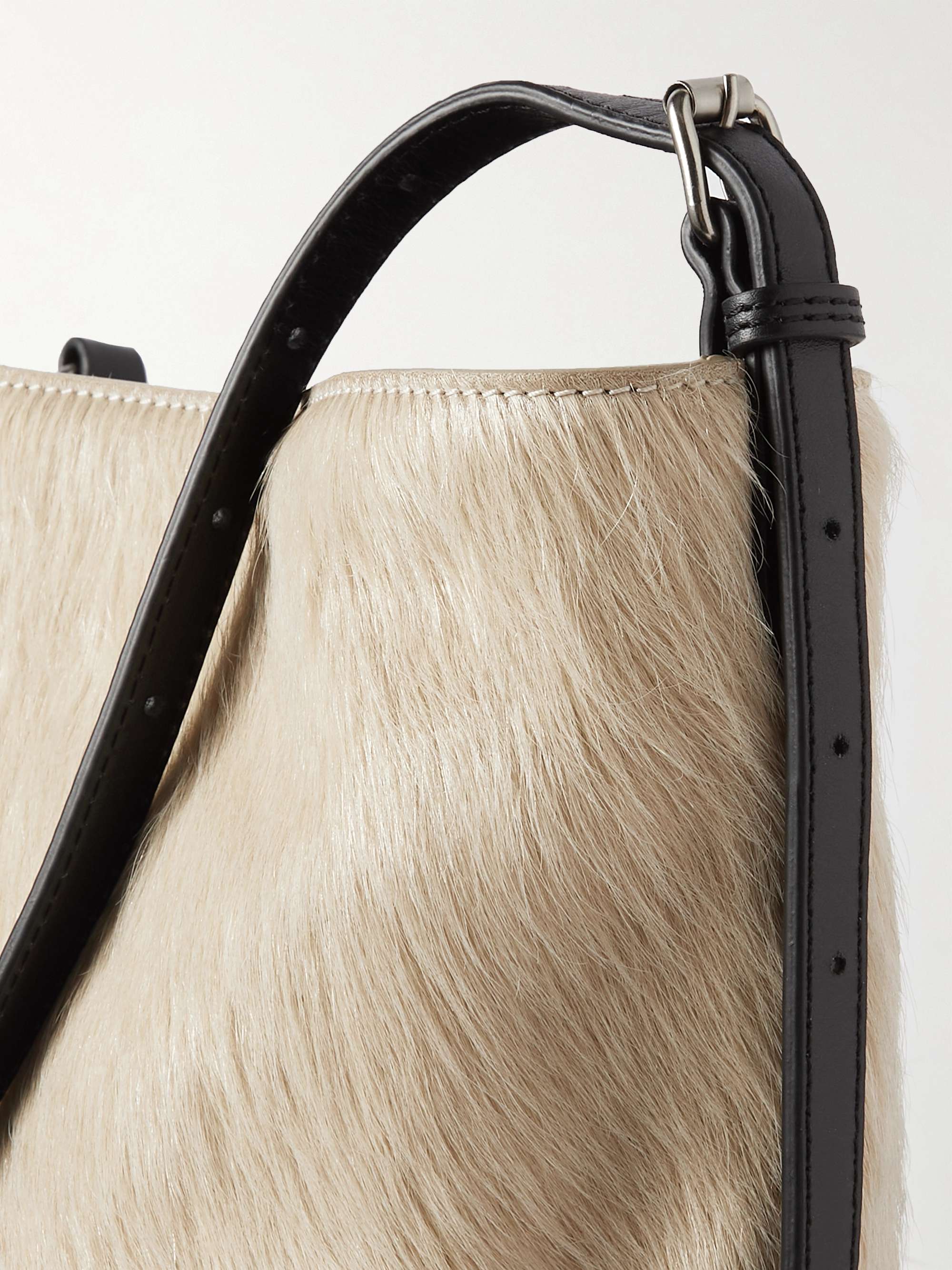 DRIES VAN NOTEN LeatherTrimmed Calf Hair Messenger Bag for Men MR PORTER