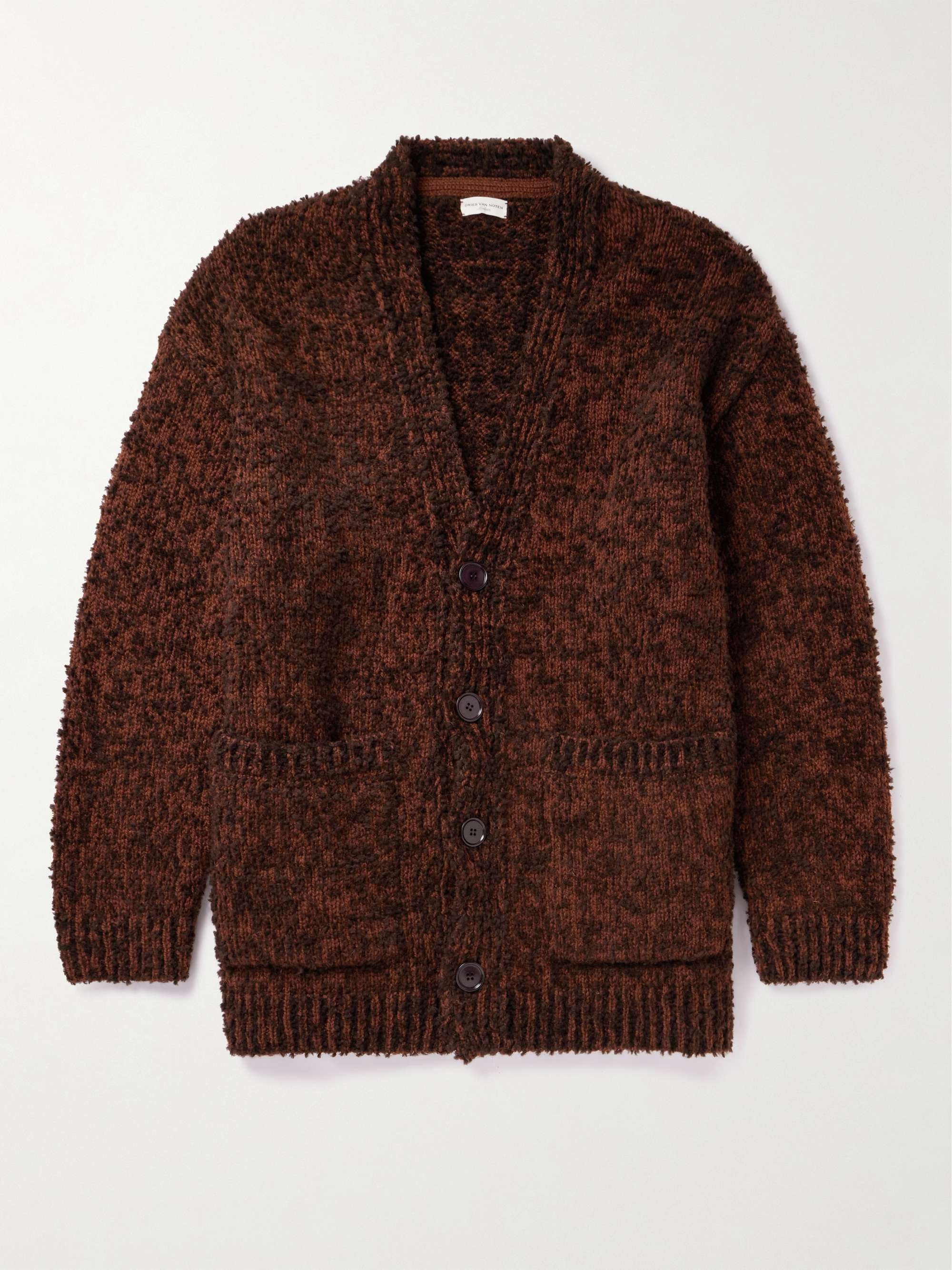 Oversized Wool-Blend Bouclé Cardigan