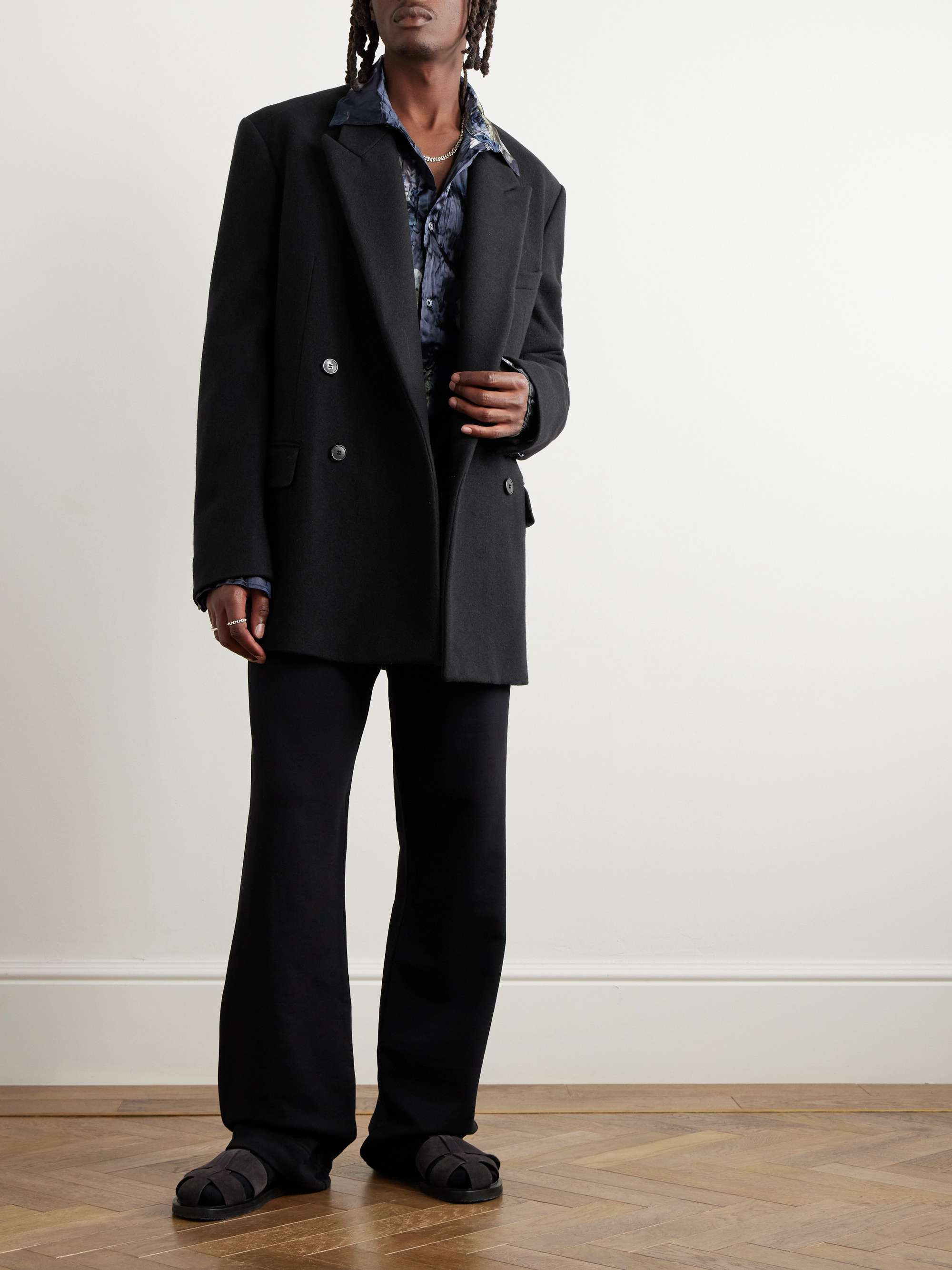 DRIES VAN NOTEN Double-Breasted Wool Blazer for Men | MR PORTER