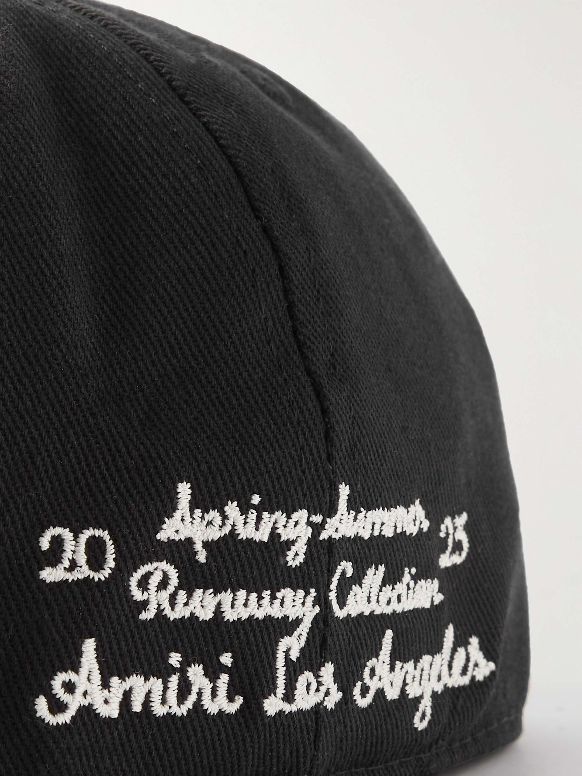 AMIRI Logo-Embroidered Cotton-Twill Flexfit® Baseball Cap