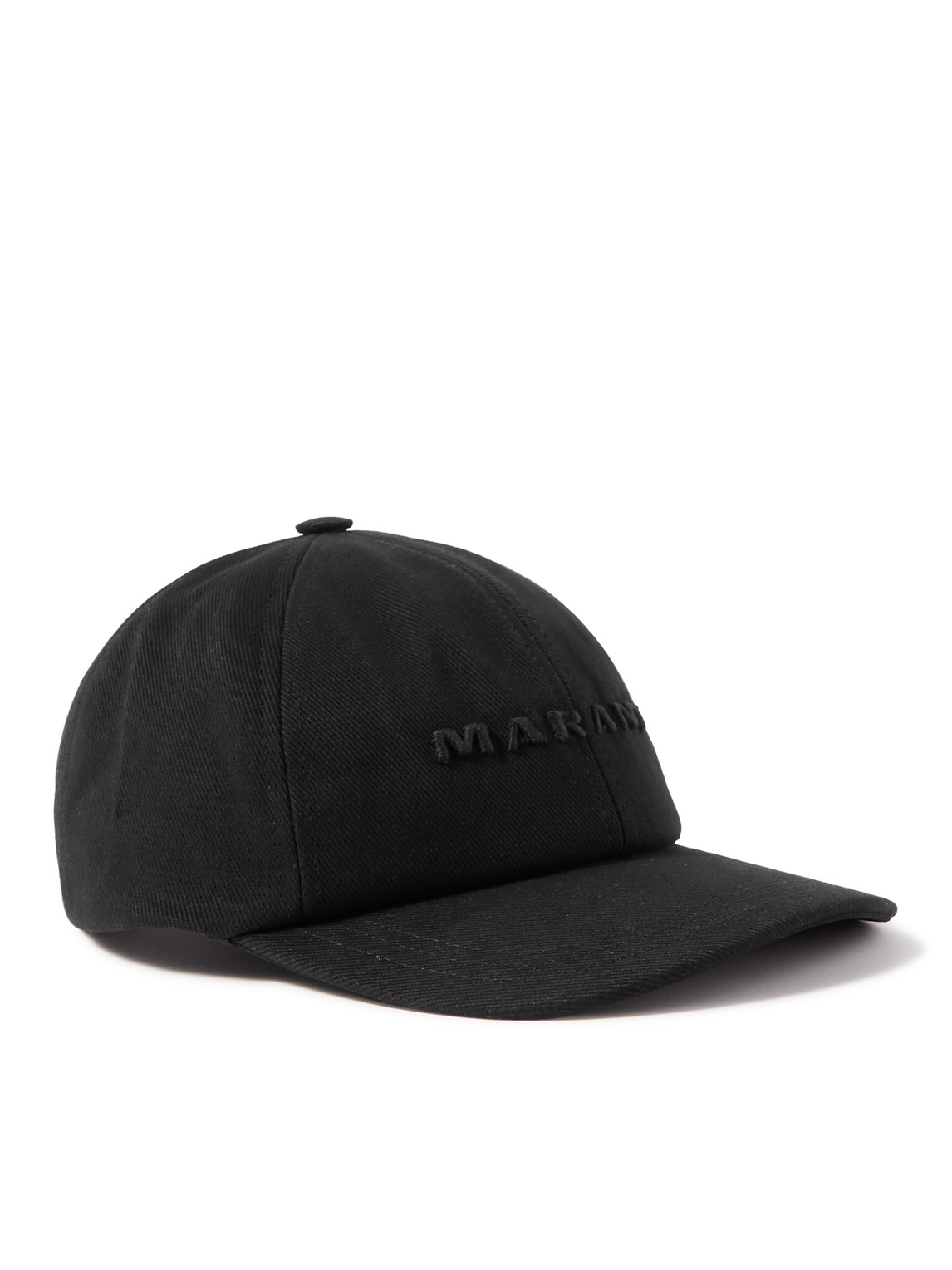 Isabel Marant Tyron Logo-embroidered Cotton-twill Baseball Cap In Black