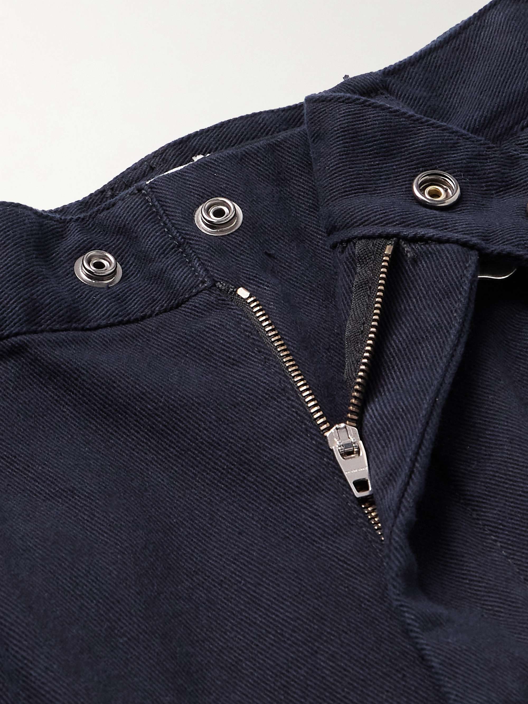 ISABEL MARANT Pantaloni cargo a gamba dritta in gabardine di cotone
