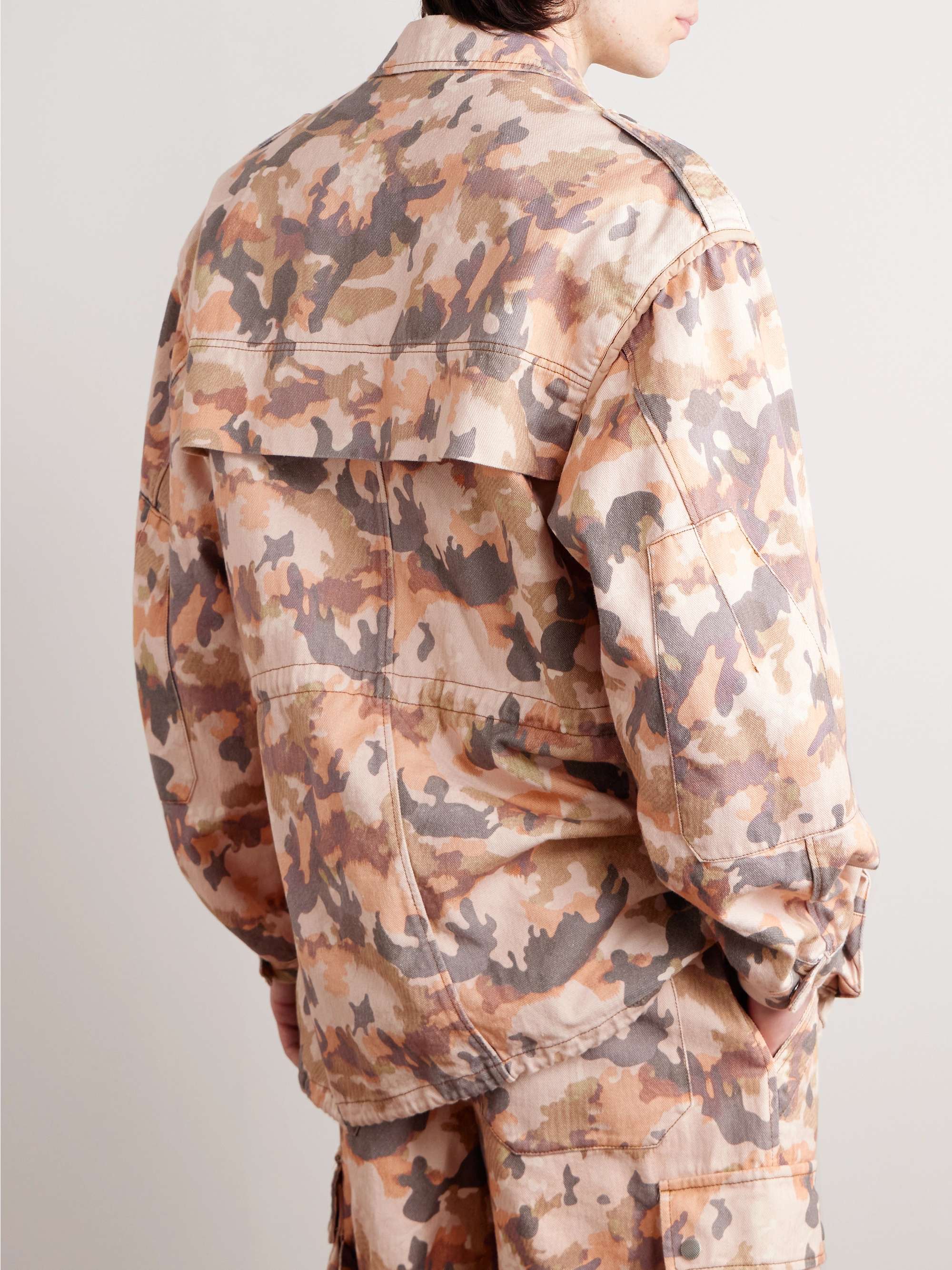 ISABEL MARANT Elias Camouflage-Print Cotton-Twill Overshirt