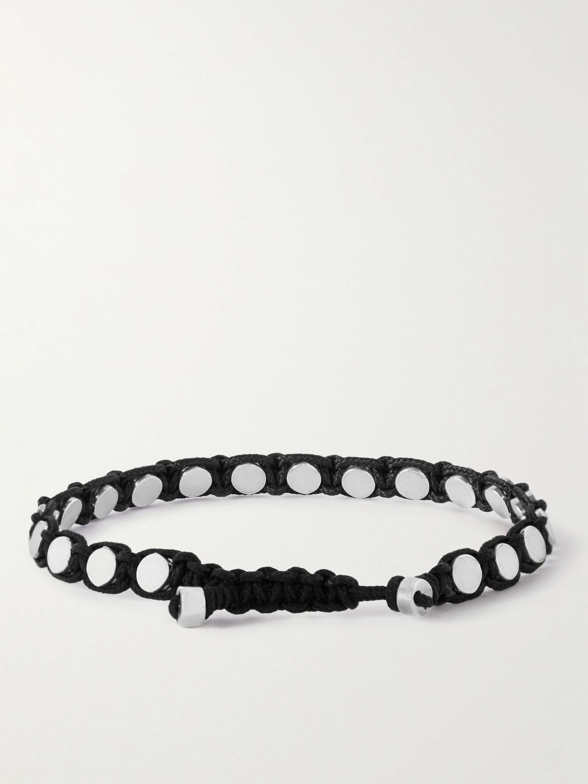ISABEL MARANT Silver-Tone and Cord Bracelet